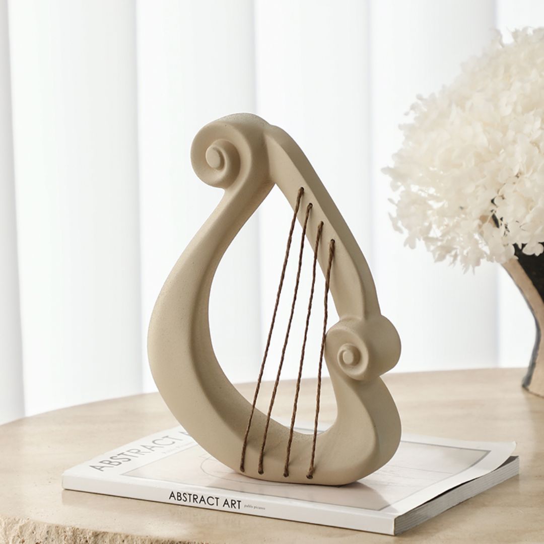 Harp Ornament FC-SZ25005 -  Home Decor Figurines - ebarza Furniture UAE | Shop Modern Furniture in Abu Dhabi & Dubai - مفروشات ايبازرا في الامارات | تسوق اثاث عصري وديكورات مميزة في دبي وابوظبي