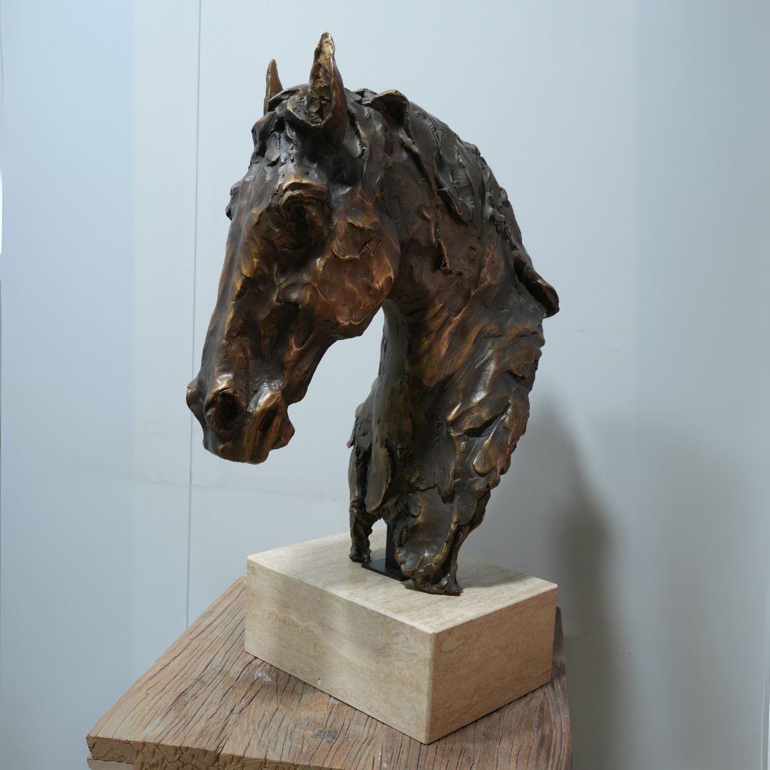 Pre-order 65 Days Delivery Horse Head Ornament TD-00135E -  Home Decor Figurines - ebarza Furniture UAE | Shop Modern Furniture in Abu Dhabi & Dubai - مفروشات ايبازرا في الامارات | تسوق اثاث عصري وديكورات مميزة في دبي وابوظبي