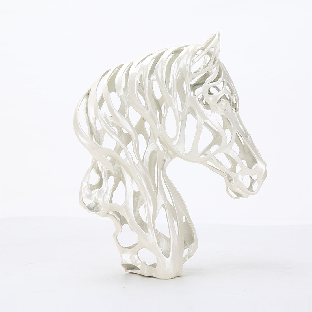 Horse Head Sculpture - KA3014A -  Home Decor Figurines - ebarza Furniture UAE | Shop Modern Furniture in Abu Dhabi & Dubai - مفروشات ايبازرا في الامارات | تسوق اثاث عصري وديكورات مميزة في دبي وابوظبي