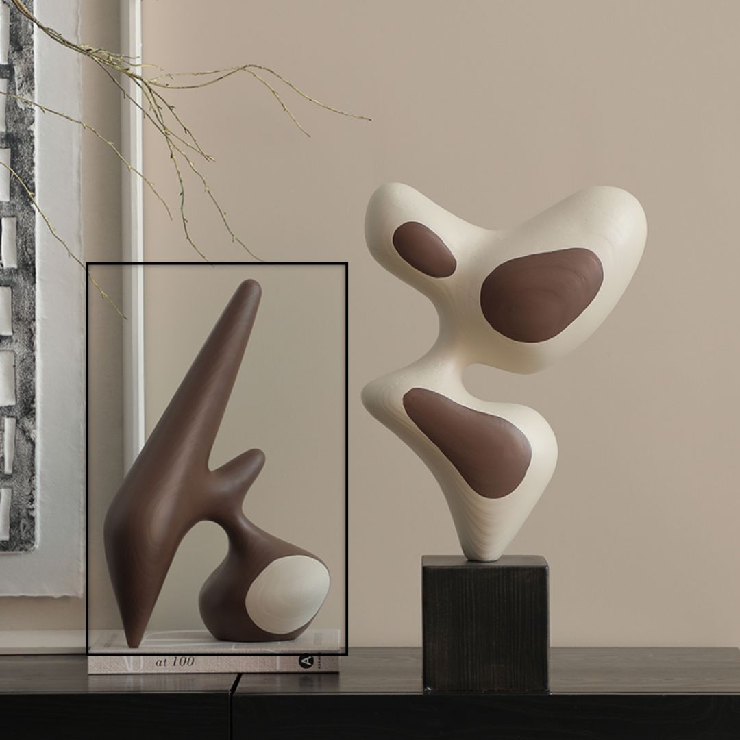 Human-Shaped Wood Resin Ornament-B FC-SZ25016B -  Home Decor Figurines - ebarza Furniture UAE | Shop Modern Furniture in Abu Dhabi & Dubai - مفروشات ايبازرا في الامارات | تسوق اثاث عصري وديكورات مميزة في دبي وابوظبي