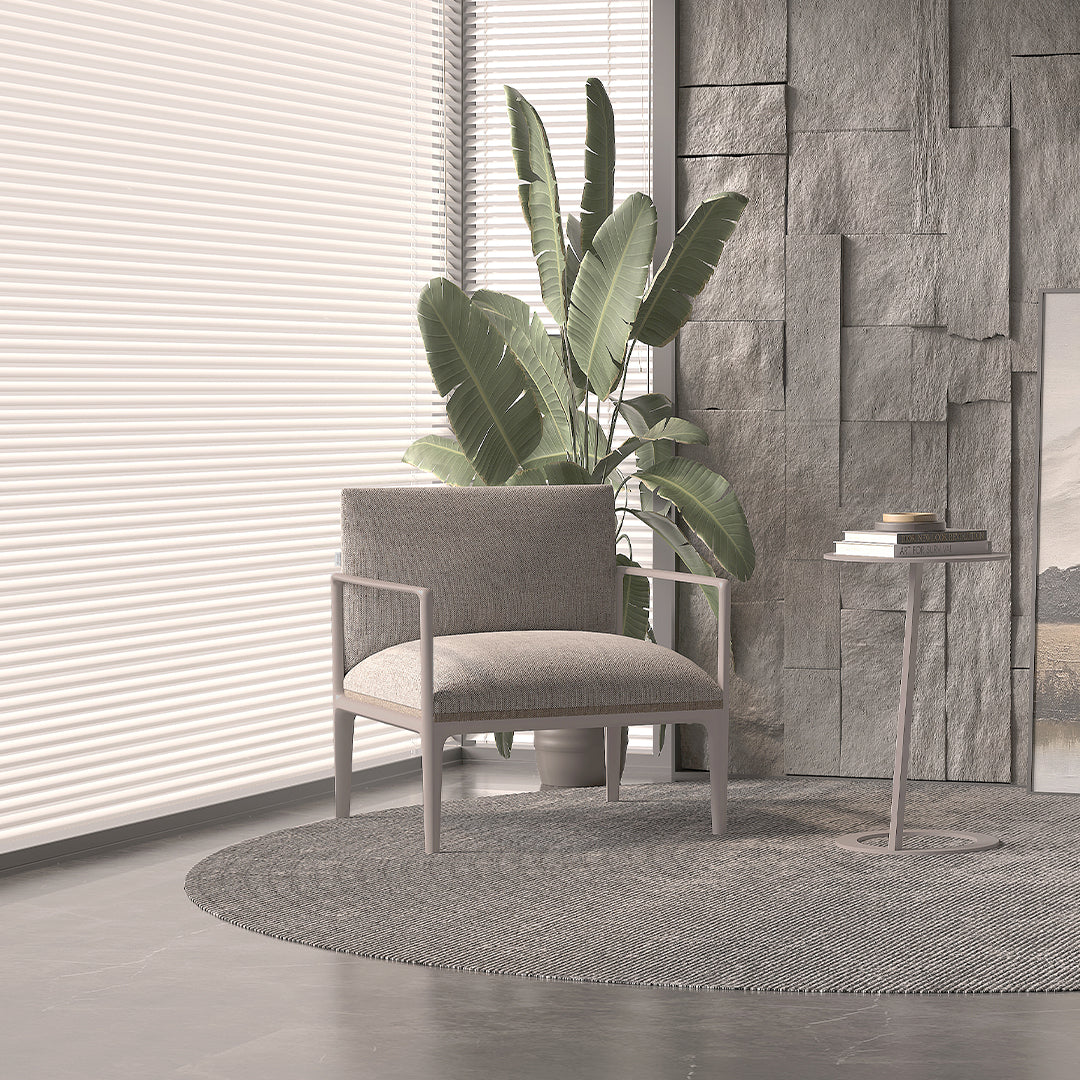AIKA Armchair AIKA-Single Seat With Aluminum Arm HJD-AIKA01 -  Armchairs - ebarza Furniture UAE | Shop Modern Furniture in Abu Dhabi & Dubai - مفروشات ايبازرا في الامارات | تسوق اثاث عصري وديكورات مميزة في دبي وابوظبي