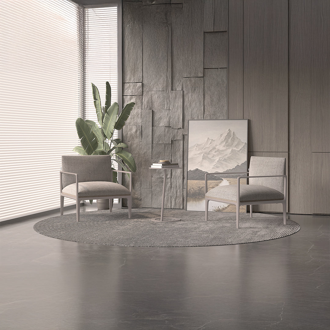 AIKA Armchair AIKA-Single Seat With Aluminum Arm HJD-AIKA01 -  Armchairs - ebarza Furniture UAE | Shop Modern Furniture in Abu Dhabi & Dubai - مفروشات ايبازرا في الامارات | تسوق اثاث عصري وديكورات مميزة في دبي وابوظبي