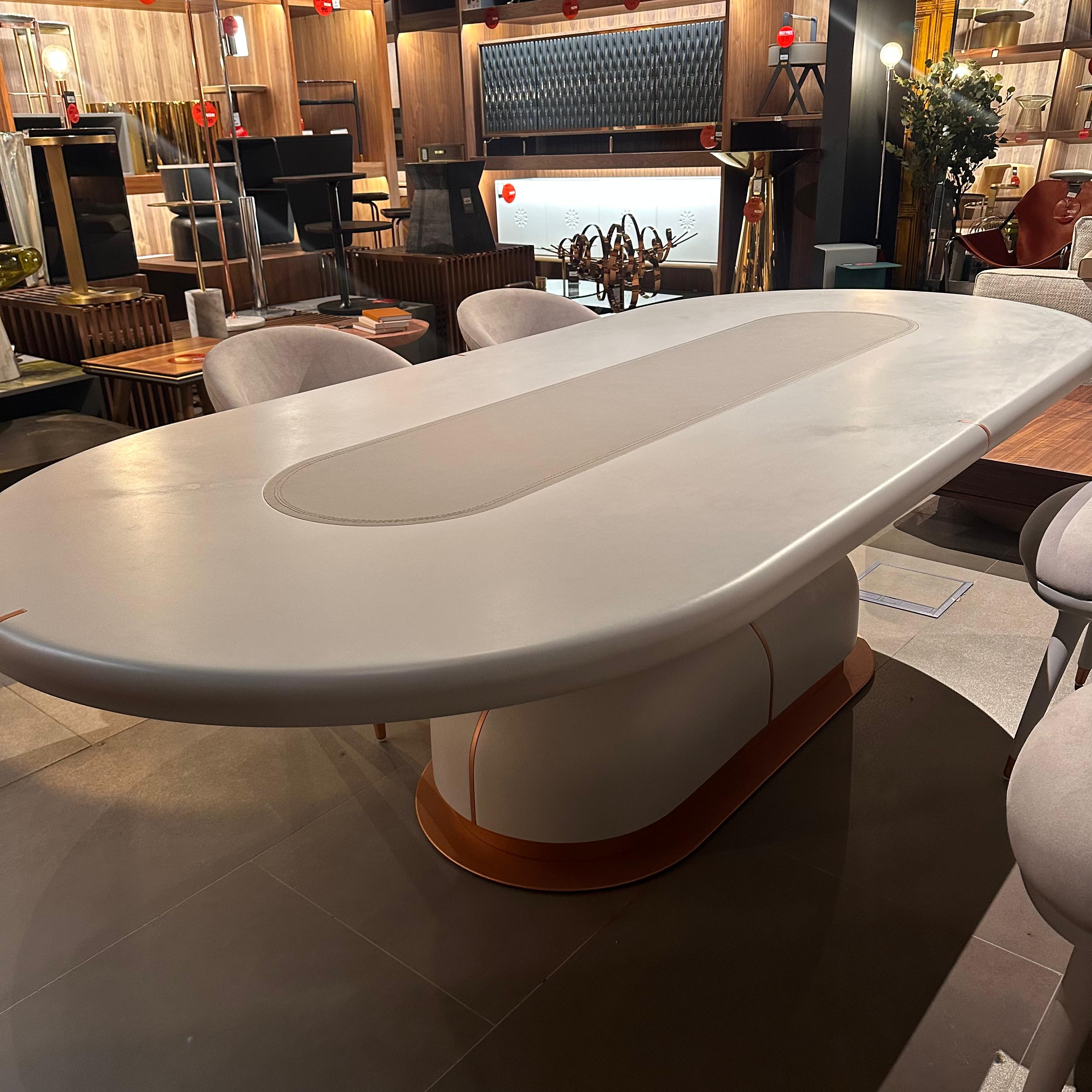 Display Item - Tulip Dining Table 260*120 CM MASTLP001-YAS -  DISPLAY ITEM - ebarza Furniture UAE | Shop Modern Furniture in Abu Dhabi & Dubai - مفروشات ايبازرا في الامارات | تسوق اثاث عصري وديكورات مميزة في دبي وابوظبي