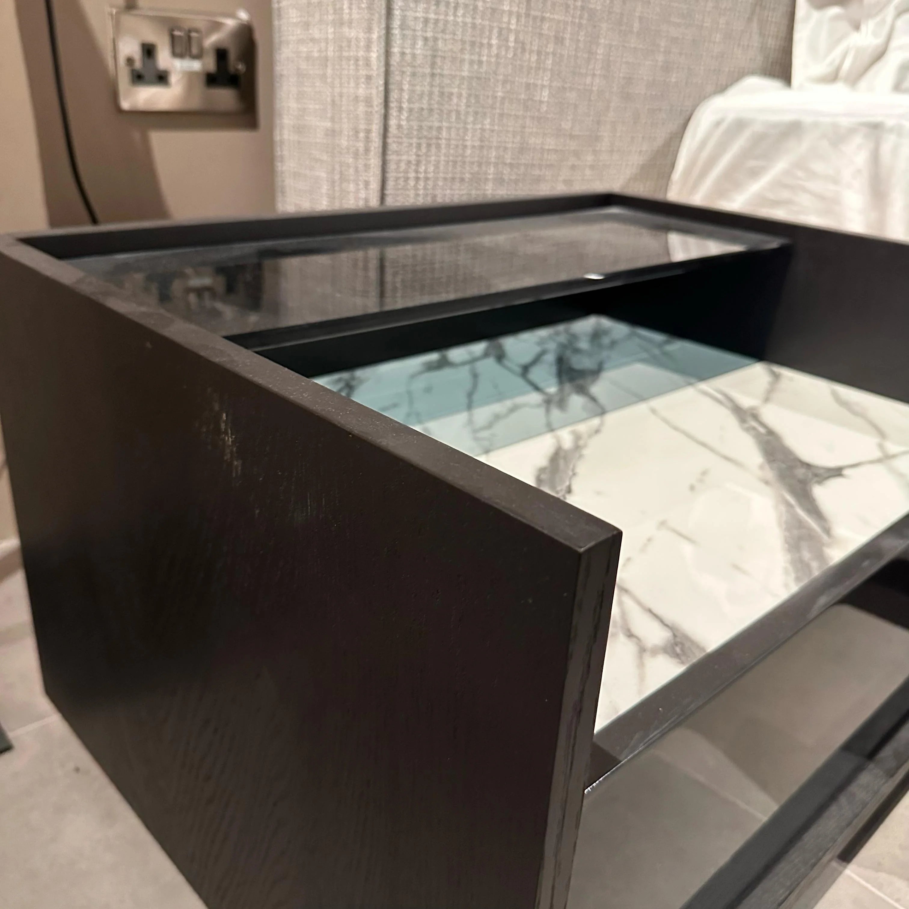 Display Item - 2X COLLECT Grey Bedside Tables YLCG-BNS - YAS -  DISPLAY ITEM - ebarza Furniture UAE | Shop Modern Furniture in Abu Dhabi & Dubai - مفروشات ايبازرا في الامارات | تسوق اثاث عصري وديكورات مميزة في دبي وابوظبي
