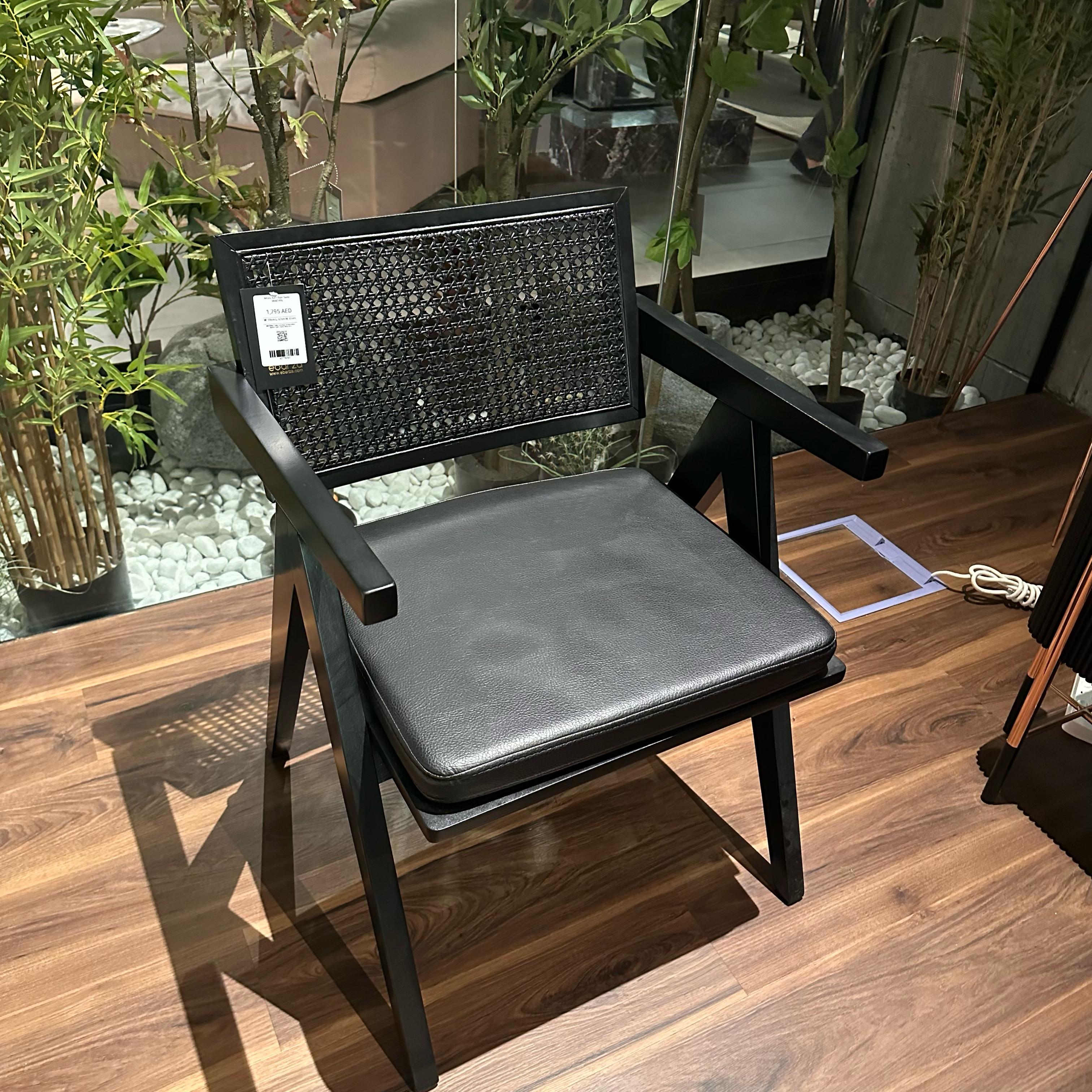 Display Item - Moes Armchair Sanc-Mo034-Black cord -YAS -  DISPLAY ITEM - ebarza Furniture UAE | Shop Modern Furniture in Abu Dhabi & Dubai - مفروشات ايبازرا في الامارات | تسوق اثاث عصري وديكورات مميزة في دبي وابوظبي