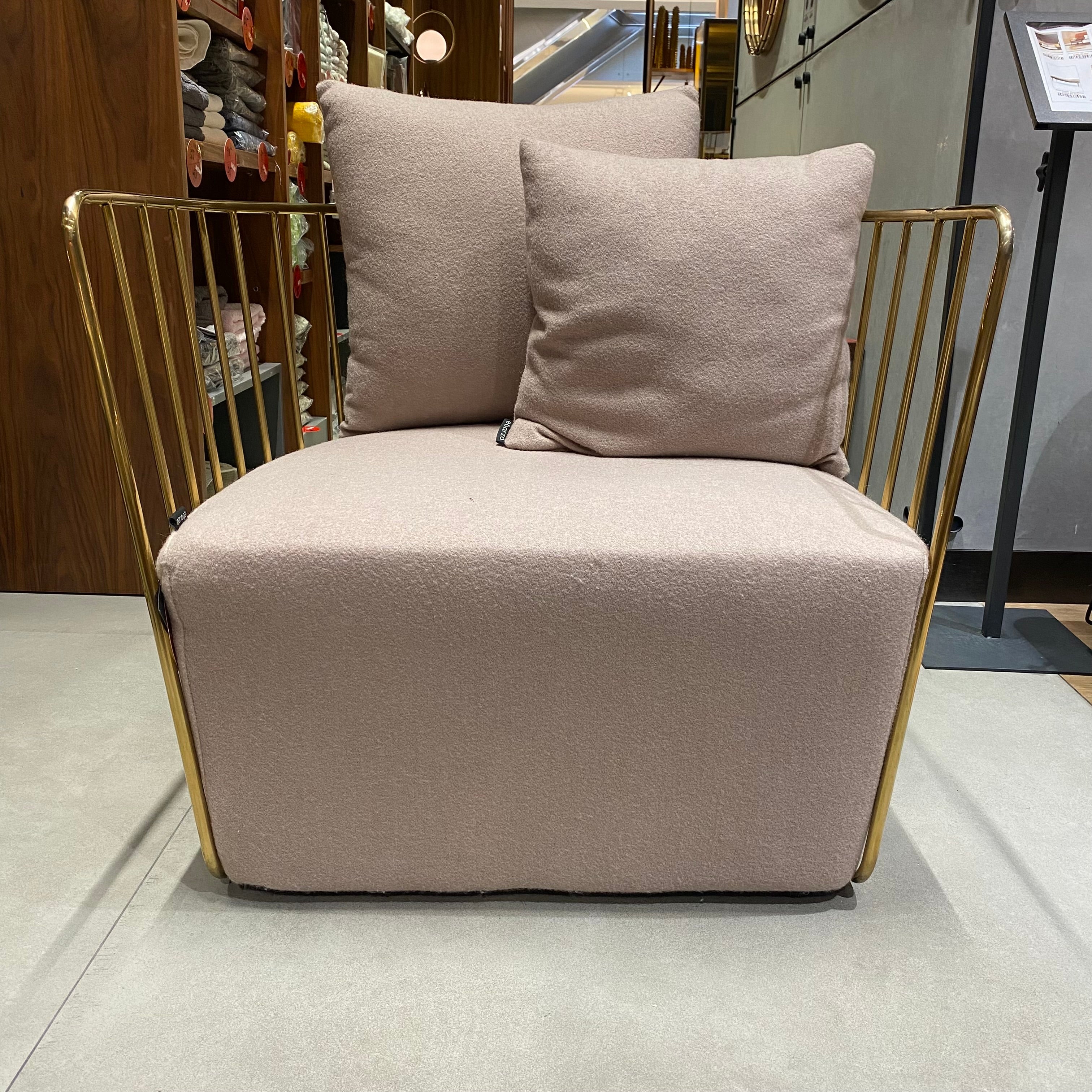Display Item - Torino Stainless Steel Armchair Tra001g Bp8801-G-Nakheel -  DISPLAY ITEM - ebarza Furniture UAE | Shop Modern Furniture in Abu Dhabi & Dubai - مفروشات ايبازرا في الامارات | تسوق اثاث عصري وديكورات مميزة في دبي وابوظبي