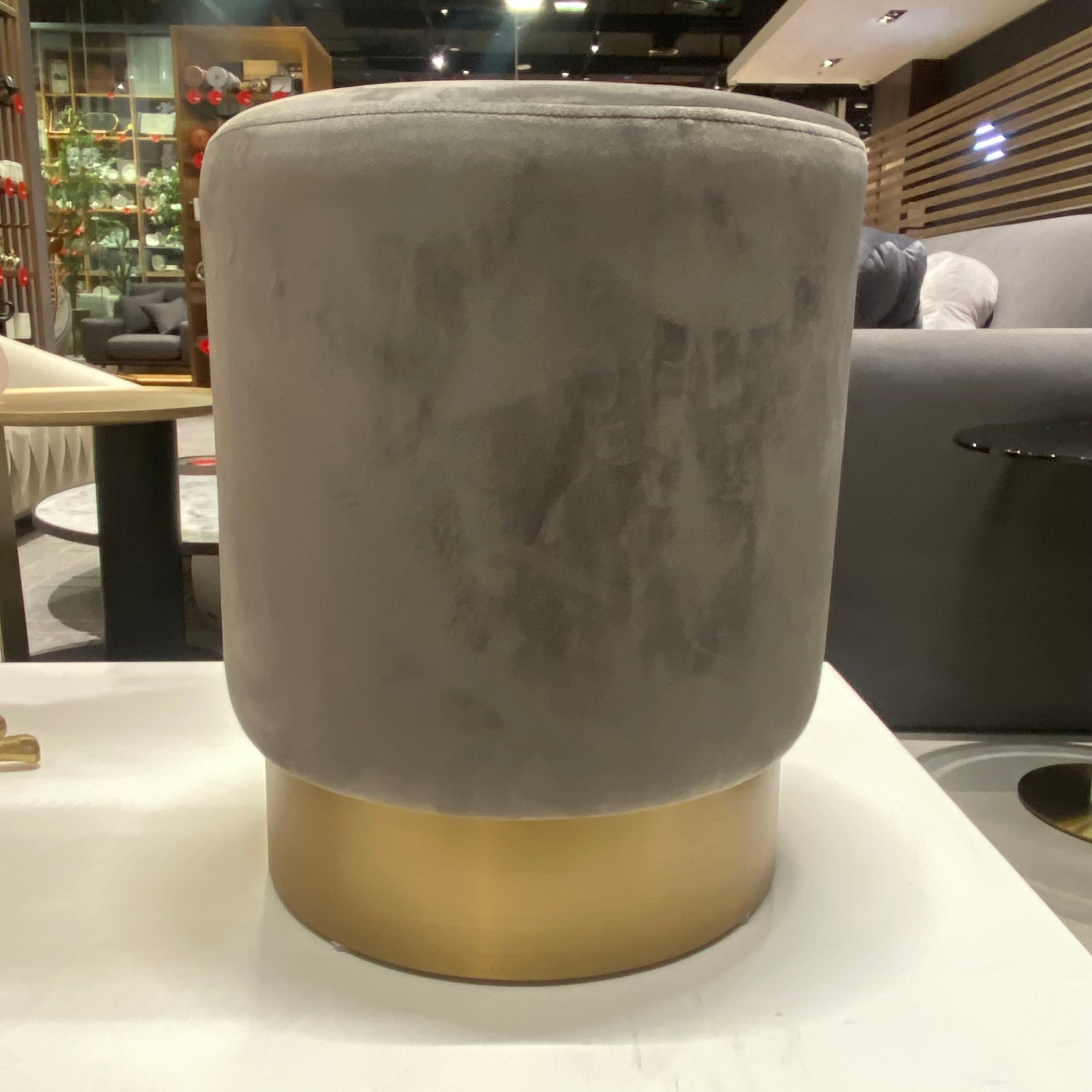 Display Item - Velletri Stool Tg-196-Grey-Yas -  DISPLAY ITEM - ebarza Furniture UAE | Shop Modern Furniture in Abu Dhabi & Dubai - مفروشات ايبازرا في الامارات | تسوق اثاث عصري وديكورات مميزة في دبي وابوظبي