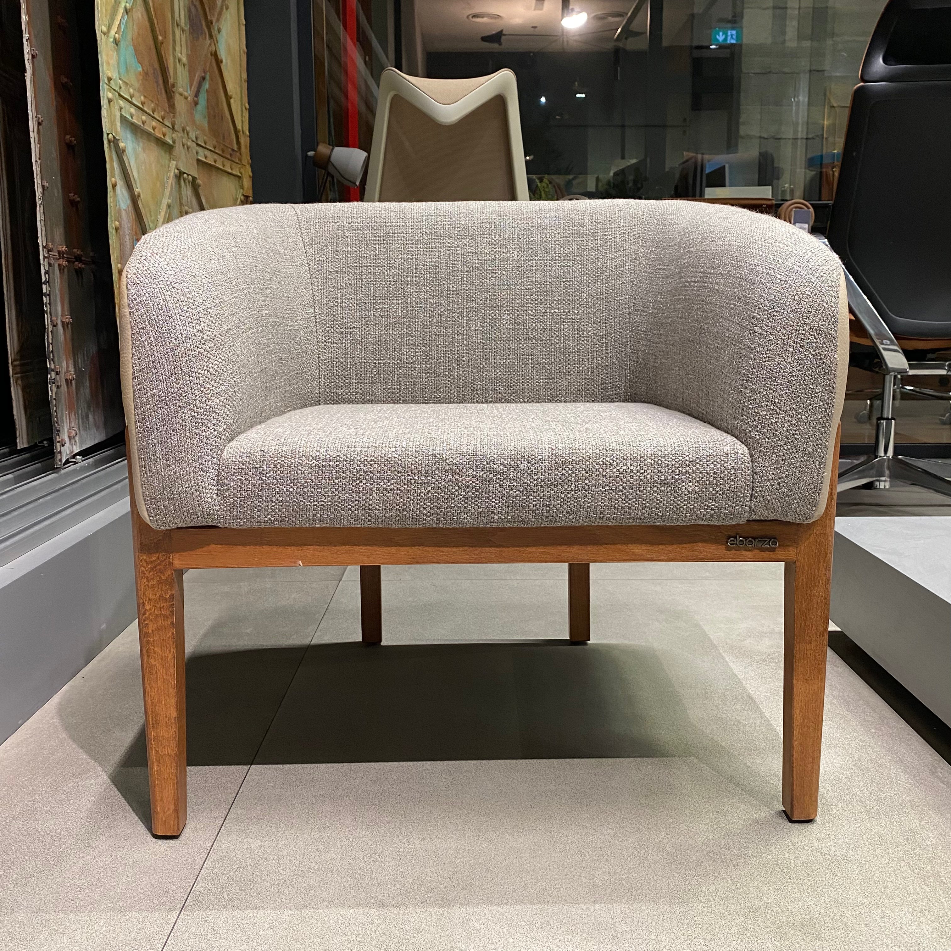 Display Item - Kenn Lounge Chair  Ken-W-Grey Nakheel -  DISPLAY ITEM - ebarza Furniture UAE | Shop Modern Furniture in Abu Dhabi & Dubai - مفروشات ايبازرا في الامارات | تسوق اثاث عصري وديكورات مميزة في دبي وابوظبي