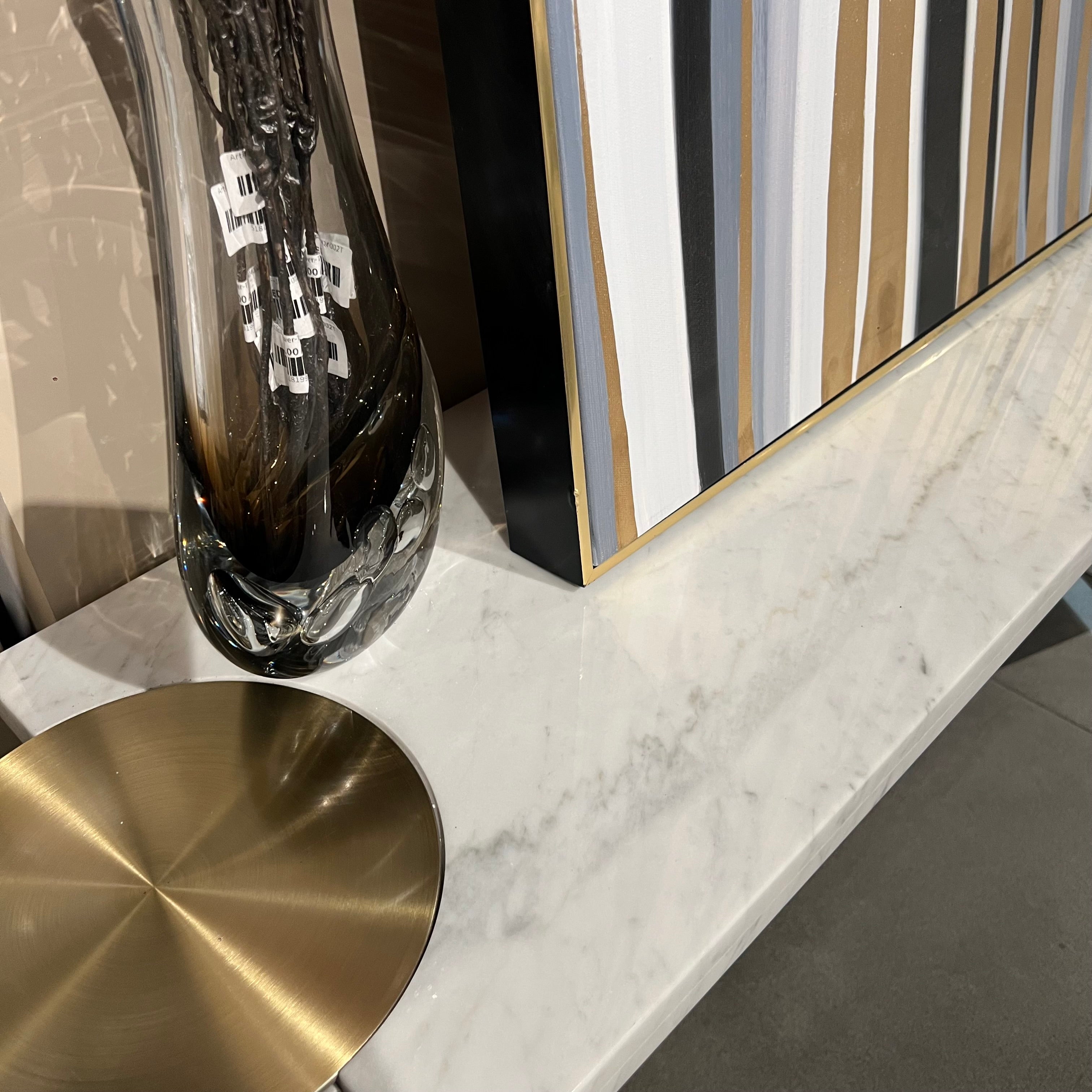 Display Item - Natural Marble Console 165cm Table Dz463Dt-C Nakheel -  DISPLAY ITEM - ebarza Furniture UAE | Shop Modern Furniture in Abu Dhabi & Dubai - مفروشات ايبازرا في الامارات | تسوق اثاث عصري وديكورات مميزة في دبي وابوظبي