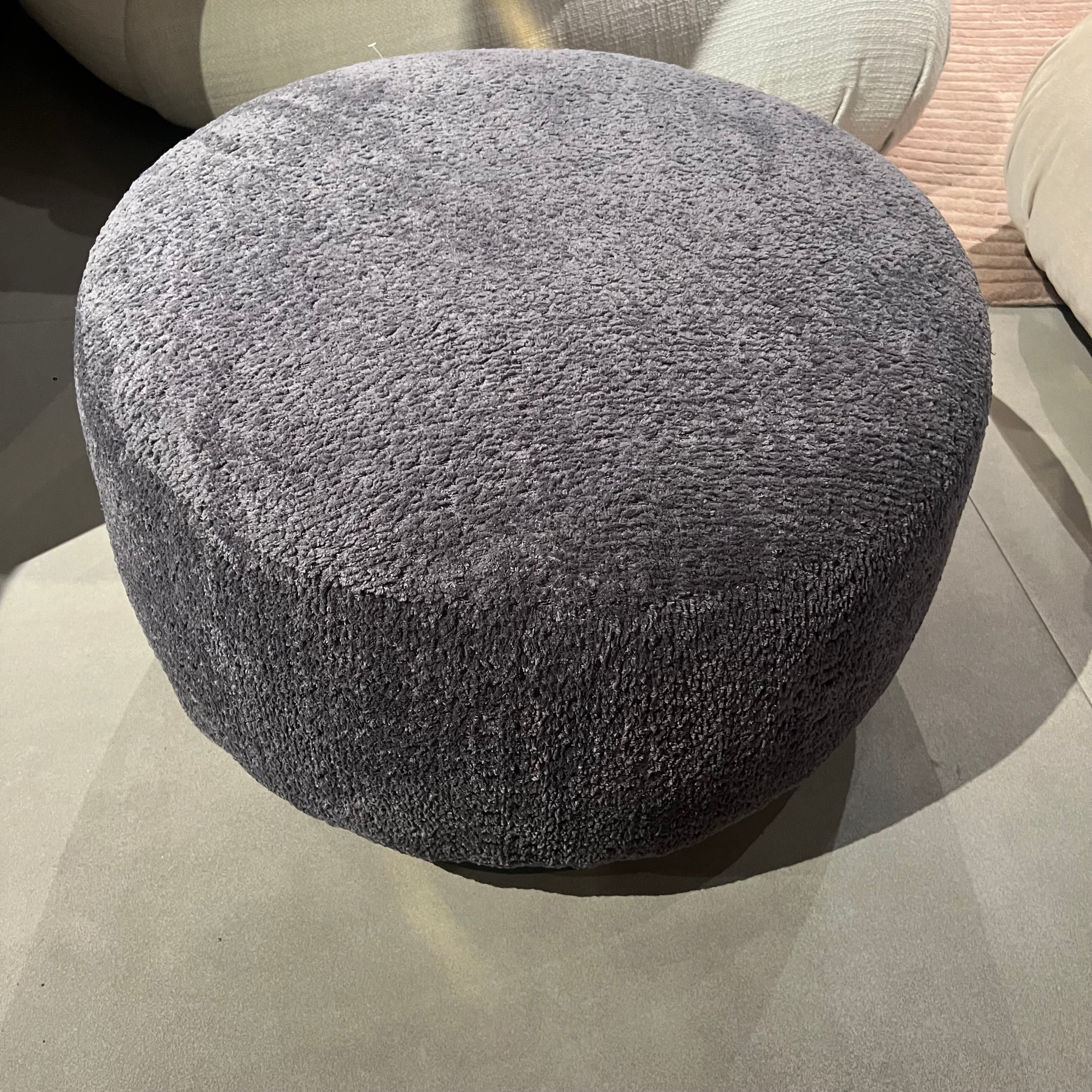 Display Item - Crown Pouf Gray SBRN-CRNPUFG Nakheel -  DISPLAY ITEM - ebarza Furniture UAE | Shop Modern Furniture in Abu Dhabi & Dubai - مفروشات ايبازرا في الامارات | تسوق اثاث عصري وديكورات مميزة في دبي وابوظبي