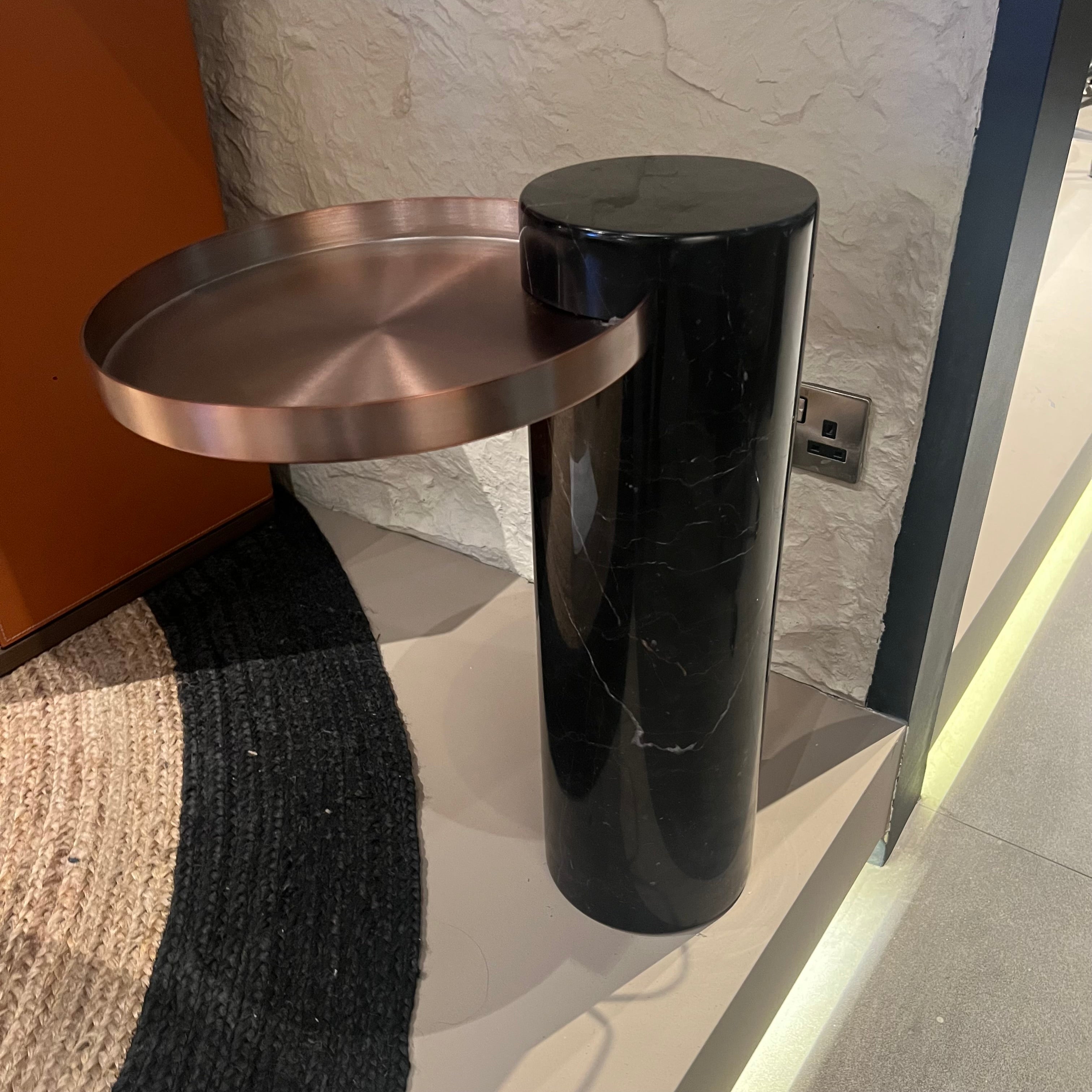 Display Item - Solid Marble Side Table St8699-32 Nakheel -  DISPLAY ITEM - ebarza Furniture UAE | Shop Modern Furniture in Abu Dhabi & Dubai - مفروشات ايبازرا في الامارات | تسوق اثاث عصري وديكورات مميزة في دبي وابوظبي