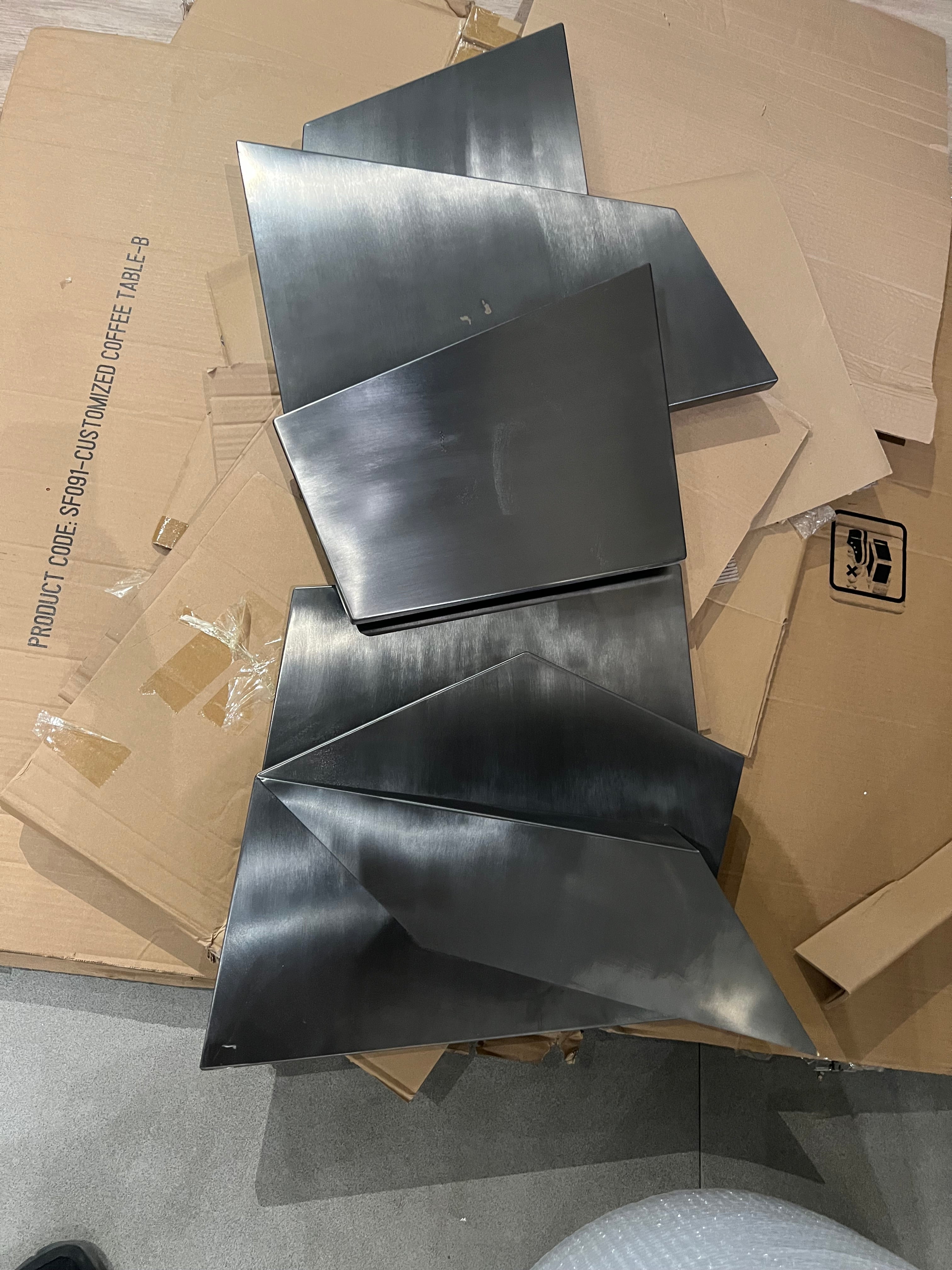 Display Item - Hand Crafted Stainless steel artwork BG2020100 Nakheel -  DISPLAY ITEM - ebarza Furniture UAE | Shop Modern Furniture in Abu Dhabi & Dubai - مفروشات ايبازرا في الامارات | تسوق اثاث عصري وديكورات مميزة في دبي وابوظبي