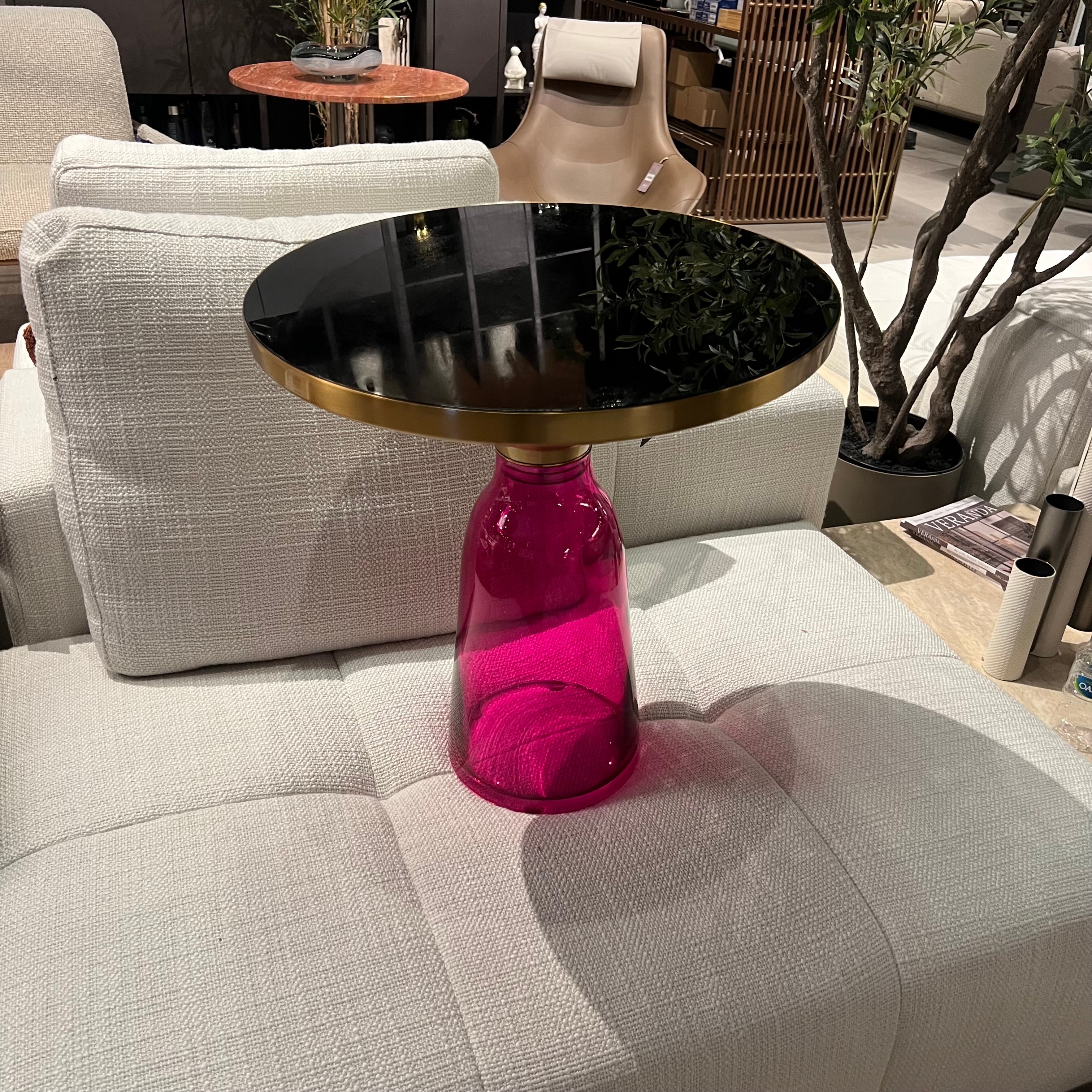 Display Item - Latina Side Table Tg-27-Pu Ct8485-50 Nakheel -  DISPLAY ITEM - ebarza Furniture UAE | Shop Modern Furniture in Abu Dhabi & Dubai - مفروشات ايبازرا في الامارات | تسوق اثاث عصري وديكورات مميزة في دبي وابوظبي