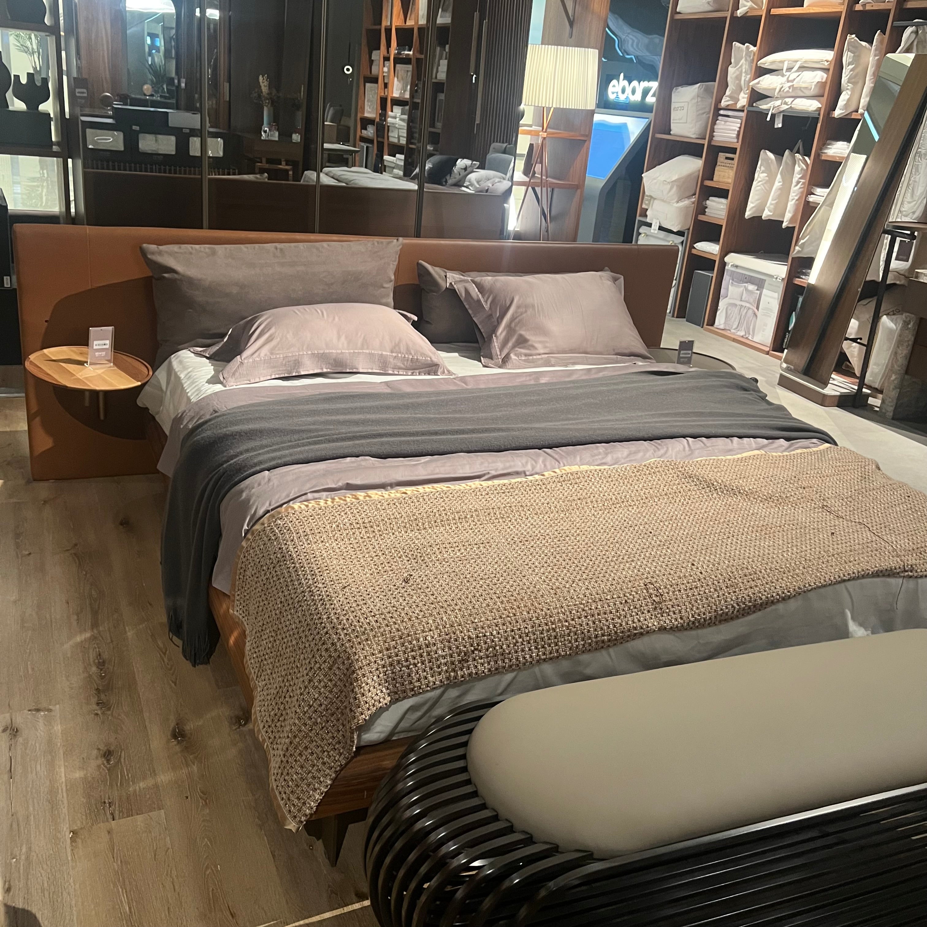 Display Item - Era King Size Bedstead Era-Bed Nakheel -  DISPLAY ITEM - ebarza Furniture UAE | Shop Modern Furniture in Abu Dhabi & Dubai - مفروشات ايبازرا في الامارات | تسوق اثاث عصري وديكورات مميزة في دبي وابوظبي