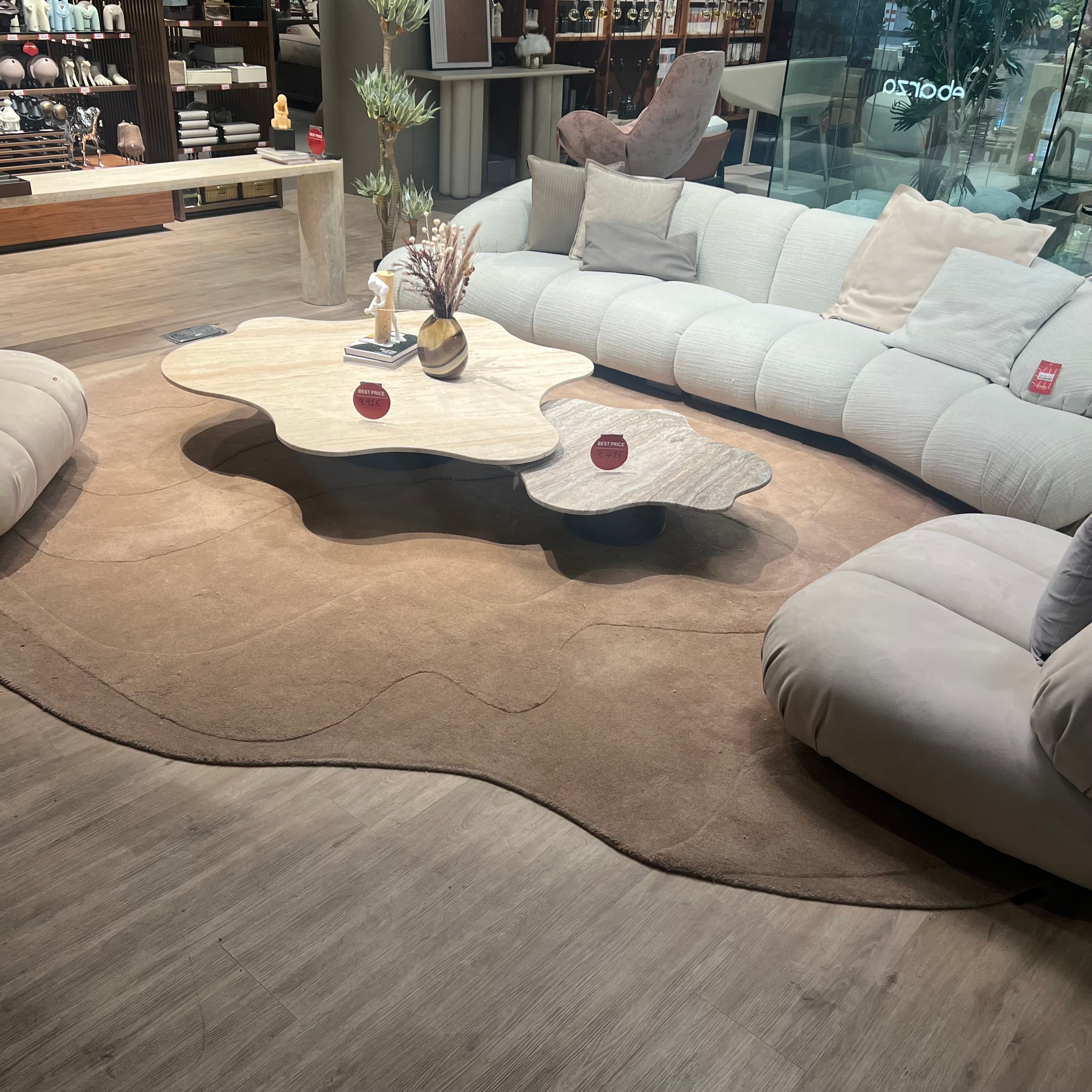 Display Item - 400X350 Cm  WOOL DARK BEIGE Rug JH-22726 Nakheel -  DISPLAY ITEM - ebarza Furniture UAE | Shop Modern Furniture in Abu Dhabi & Dubai - مفروشات ايبازرا في الامارات | تسوق اثاث عصري وديكورات مميزة في دبي وابوظبي