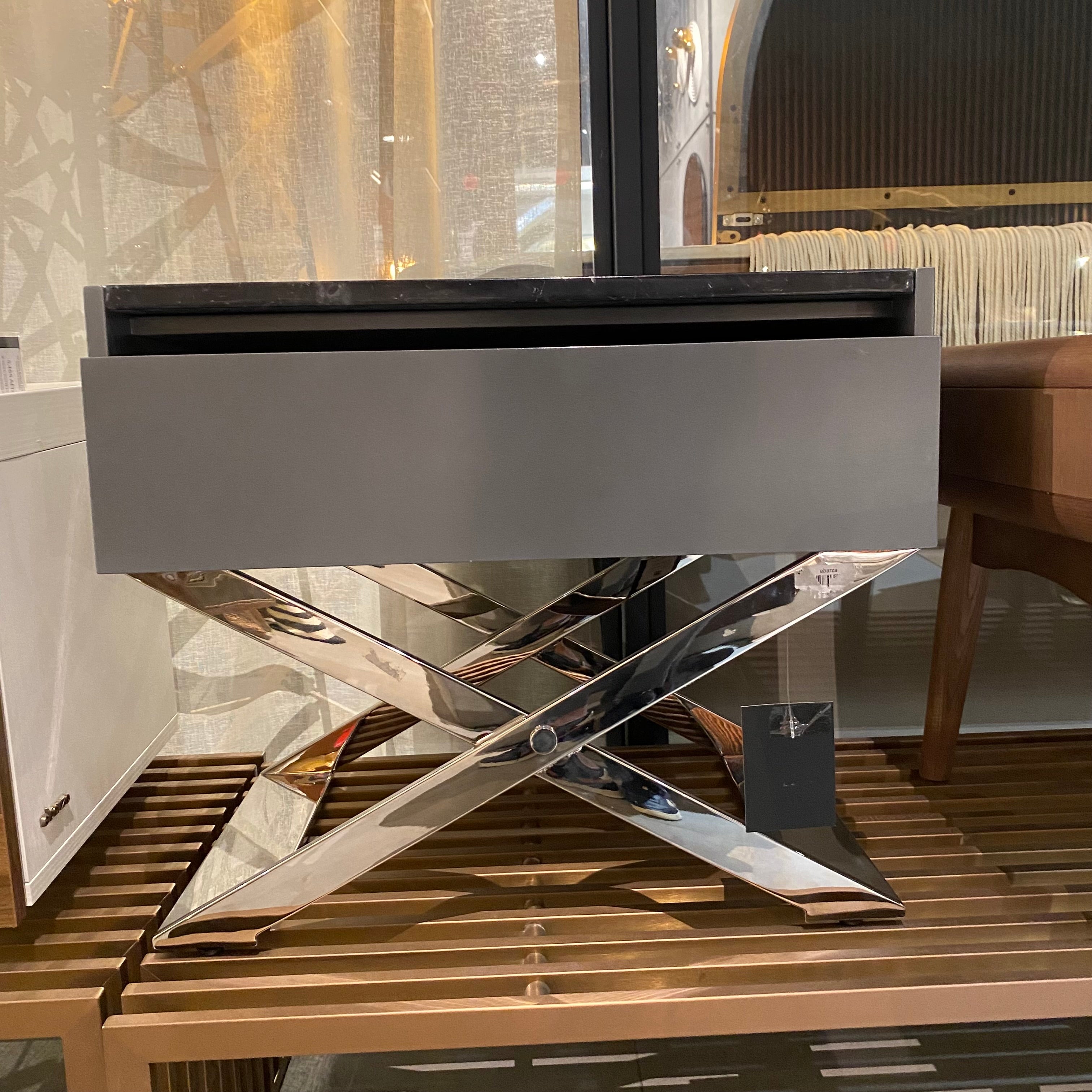 Display Item - Monaco Nightstand/ Bedside Table 503NtNakheel -  DISPLAY ITEM - ebarza Furniture UAE | Shop Modern Furniture in Abu Dhabi & Dubai - مفروشات ايبازرا في الامارات | تسوق اثاث عصري وديكورات مميزة في دبي وابوظبي