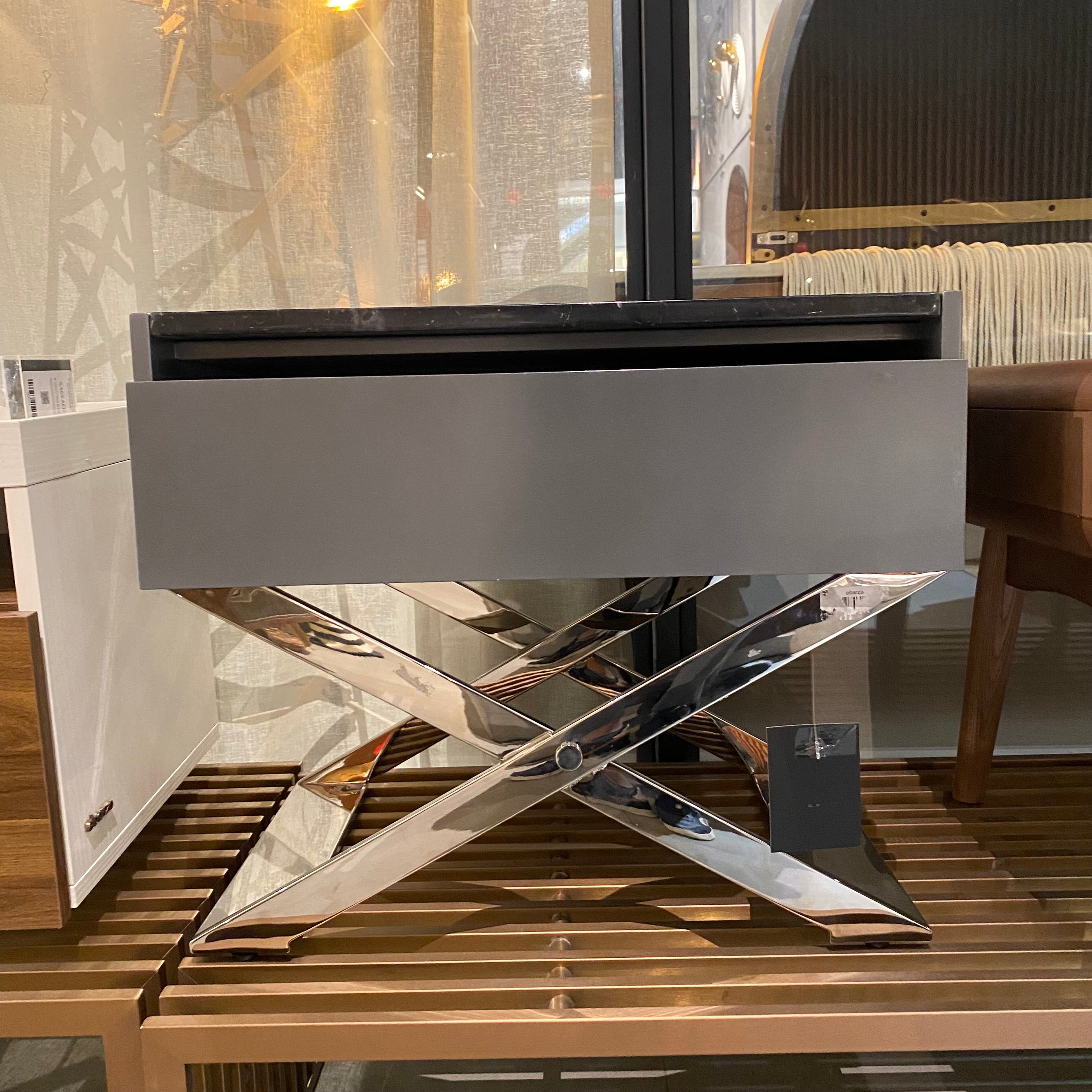 Display Item - Monaco Nightstand/ Bedside Table 503NtNakheel -  DISPLAY ITEM - ebarza Furniture UAE | Shop Modern Furniture in Abu Dhabi & Dubai - مفروشات ايبازرا في الامارات | تسوق اثاث عصري وديكورات مميزة في دبي وابوظبي