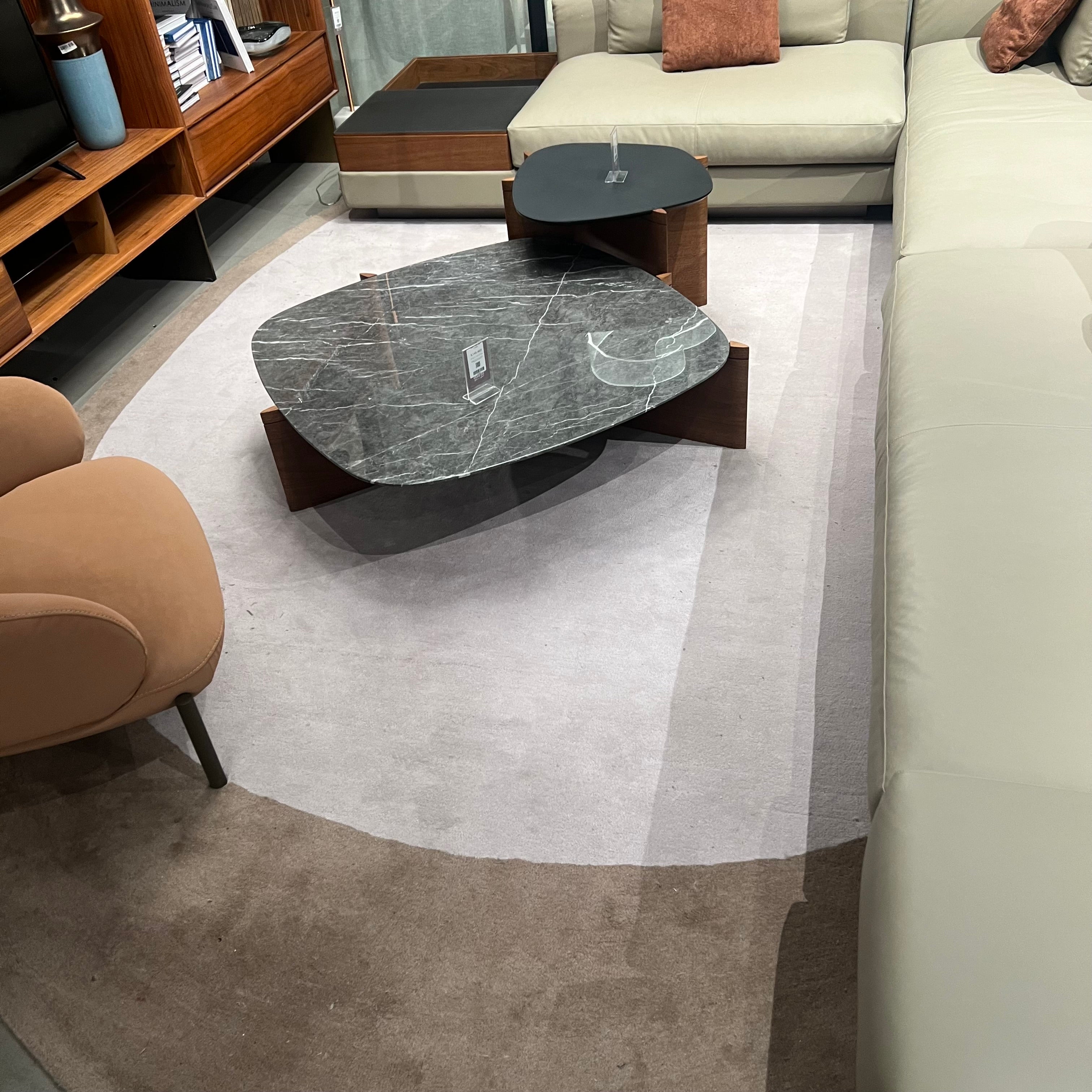 Display Item - 500X350 Cm  WOOL BEIGE AND BROWN Round Rug JH-22729 Nakheel -  Rugs - ebarza Furniture UAE | Shop Modern Furniture in Abu Dhabi & Dubai - مفروشات ايبازرا في الامارات | تسوق اثاث عصري وديكورات مميزة في دبي وابوظبي