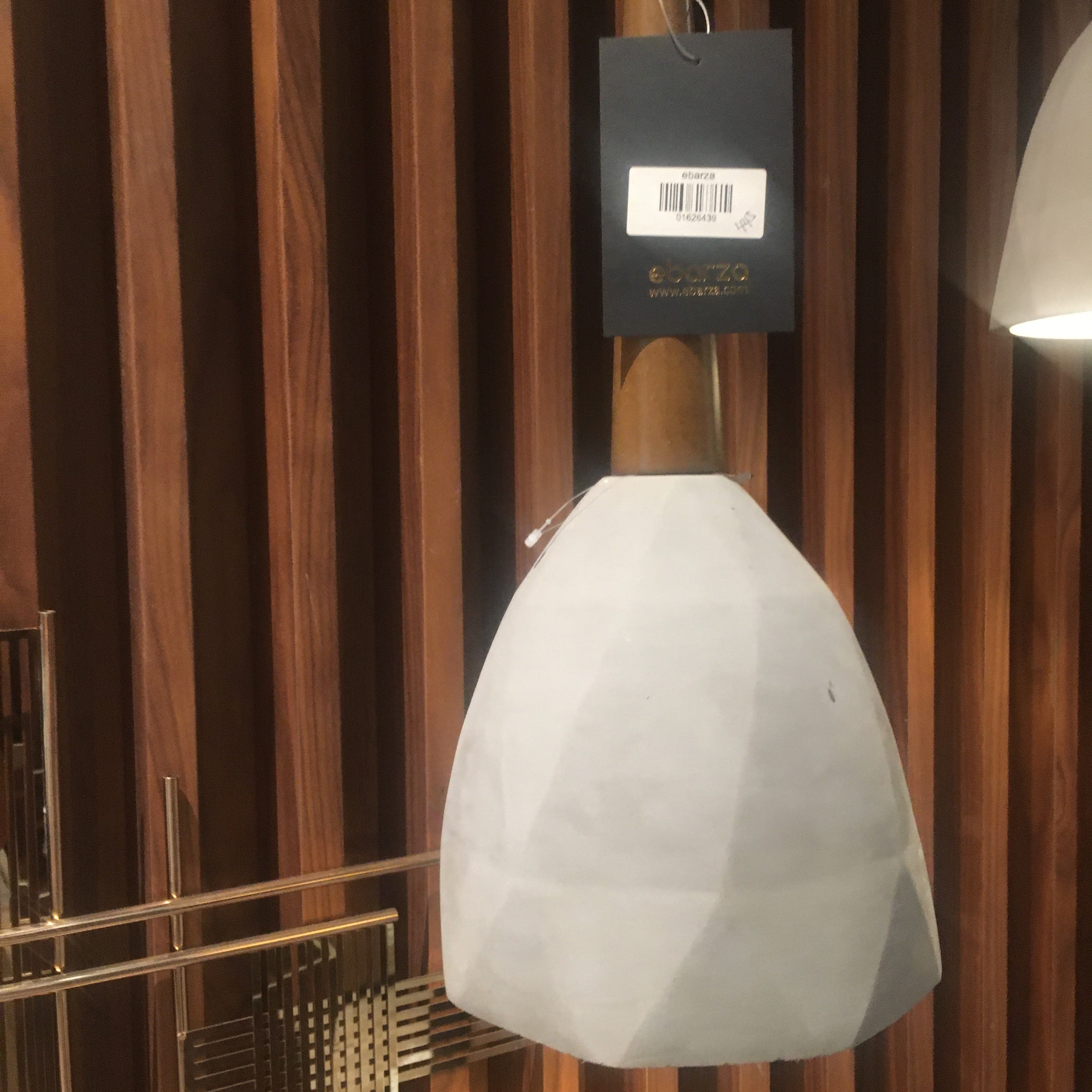 Display Item - Convex Concrete And Wood  Lamp Large Bpmt11-W-XlNakheel -  DISPLAY ITEM - ebarza Furniture UAE | Shop Modern Furniture in Abu Dhabi & Dubai - مفروشات ايبازرا في الامارات | تسوق اثاث عصري وديكورات مميزة في دبي وابوظبي