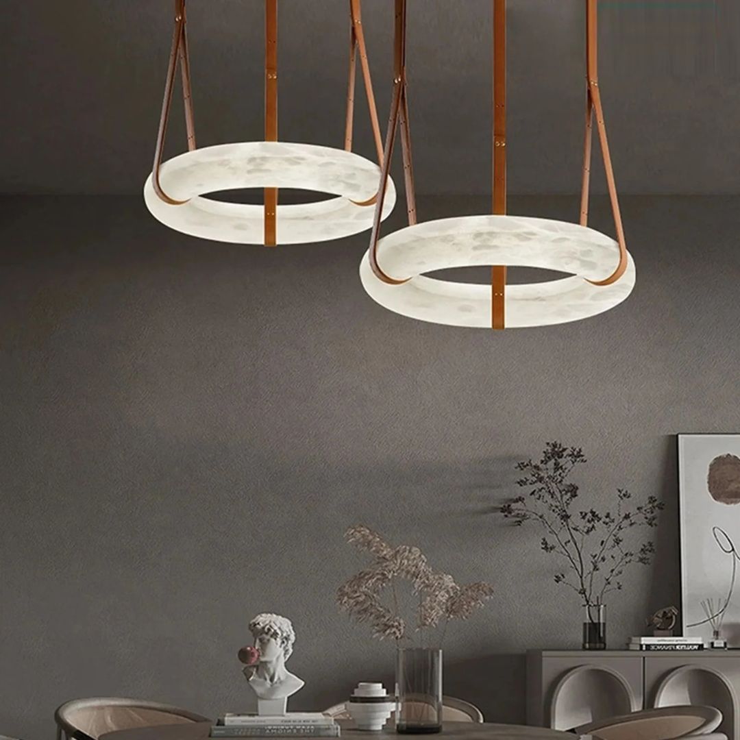 Imitation Marble Pendant Light HTD-2025002 -  Pendant Lamps - ebarza Furniture UAE | Shop Modern Furniture in Abu Dhabi & Dubai - مفروشات ايبازرا في الامارات | تسوق اثاث عصري وديكورات مميزة في دبي وابوظبي