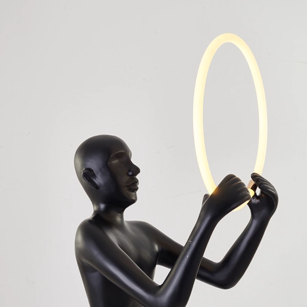 Iner Peace women Resin Floor Light HTD-YF118 -  Floor Lamps - ebarza Furniture UAE | Shop Modern Furniture in Abu Dhabi & Dubai - مفروشات ايبازرا في الامارات | تسوق اثاث عصري وديكورات مميزة في دبي وابوظبي