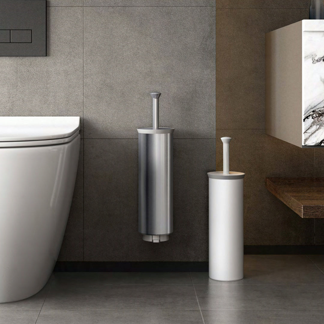 MT-matt Steel Toilet Brush JH-812 -  Bathroom Accessories - ebarza Furniture UAE | Shop Modern Furniture in Abu Dhabi & Dubai - مفروشات ايبازرا في الامارات | تسوق اثاث عصري وديكورات مميزة في دبي وابوظبي