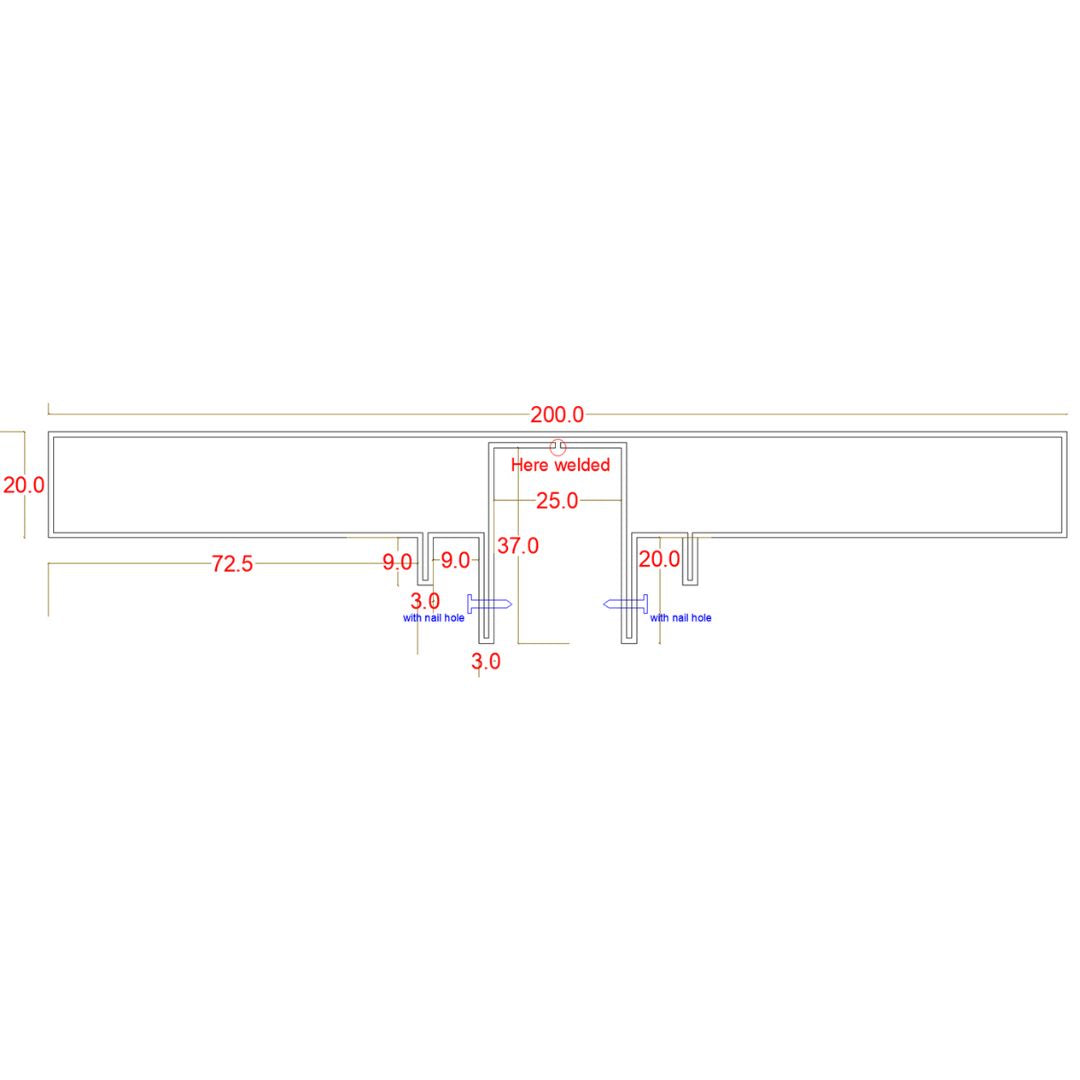 Stainless Steel Shelf Profile - Black - JYF0505 -  wall-panels-profiles - ebarza Furniture UAE | Shop Modern Furniture in Abu Dhabi & Dubai - مفروشات ايبازرا في الامارات | تسوق اثاث عصري وديكورات مميزة في دبي وابوظبي
