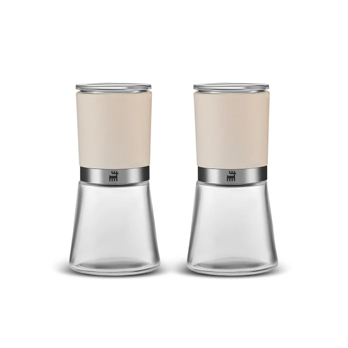 Karaca Afra White Glass 2-Piece Spice Mill 13 cm 153.03.08.4673 -  Spice Sets - ebarza Furniture UAE | Shop Modern Furniture in Abu Dhabi & Dubai - مفروشات ايبازرا في الامارات | تسوق اثاث عصري وديكورات مميزة في دبي وابوظبي