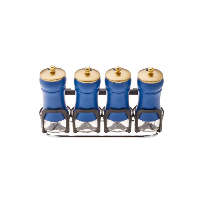 Karaca Blue Berry 5 Piece Line Glass Spice Set 153.03.06.8988 -  Spice Sets - ebarza Furniture UAE | Shop Modern Furniture in Abu Dhabi & Dubai - مفروشات ايبازرا في الامارات | تسوق اثاث عصري وديكورات مميزة في دبي وابوظبي