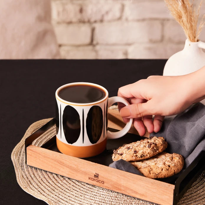 Karaca Ellipse Mug 360 Ml Black 153.09.01.2787 -  Mugs - ebarza Furniture UAE | Shop Modern Furniture in Abu Dhabi & Dubai - مفروشات ايبازرا في الامارات | تسوق اثاث عصري وديكورات مميزة في دبي وابوظبي