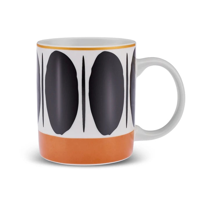 Karaca Ellipse Mug 360 Ml Black 153.09.01.2787 -  Mugs - ebarza Furniture UAE | Shop Modern Furniture in Abu Dhabi & Dubai - مفروشات ايبازرا في الامارات | تسوق اثاث عصري وديكورات مميزة في دبي وابوظبي