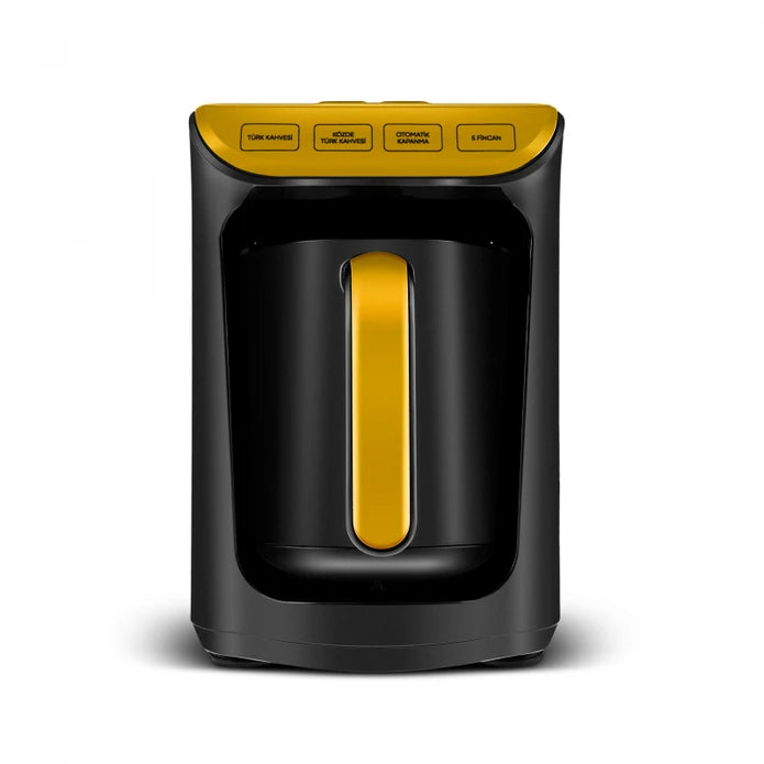 Karaca Hatır Ember Turkish Coffee Machine Pineapple Yellow 153.09.01.6097 -  Kitchen Appliances - ebarza Furniture UAE | Shop Modern Furniture in Abu Dhabi & Dubai - مفروشات ايبازرا في الامارات | تسوق اثاث عصري وديكورات مميزة في دبي وابوظبي