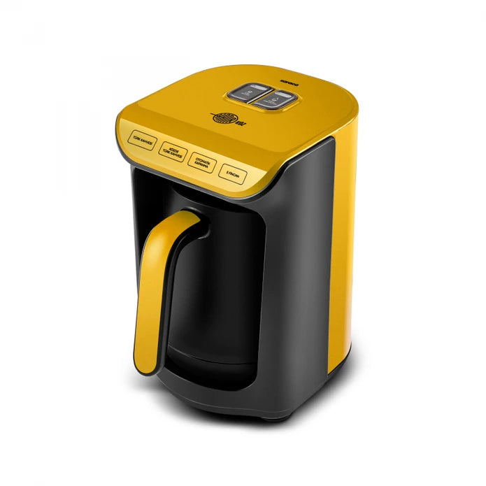 Karaca Hatır Ember Turkish Coffee Machine Pineapple Yellow 153.09.01.6097 -  Kitchen Appliances - ebarza Furniture UAE | Shop Modern Furniture in Abu Dhabi & Dubai - مفروشات ايبازرا في الامارات | تسوق اثاث عصري وديكورات مميزة في دبي وابوظبي