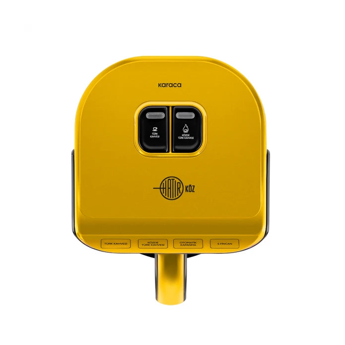 Karaca Hatır Ember Turkish Coffee Machine Pineapple Yellow 153.09.01.6097 -  Kitchen Appliances - ebarza Furniture UAE | Shop Modern Furniture in Abu Dhabi & Dubai - مفروشات ايبازرا في الامارات | تسوق اثاث عصري وديكورات مميزة في دبي وابوظبي