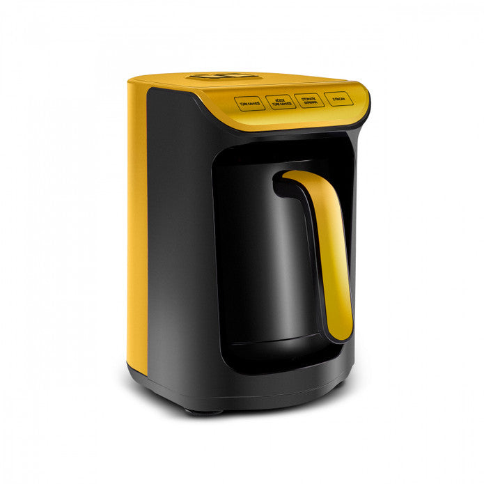 Karaca Hatır Ember Turkish Coffee Machine Pineapple Yellow 153.09.01.6097 -  Kitchen Appliances - ebarza Furniture UAE | Shop Modern Furniture in Abu Dhabi & Dubai - مفروشات ايبازرا في الامارات | تسوق اثاث عصري وديكورات مميزة في دبي وابوظبي