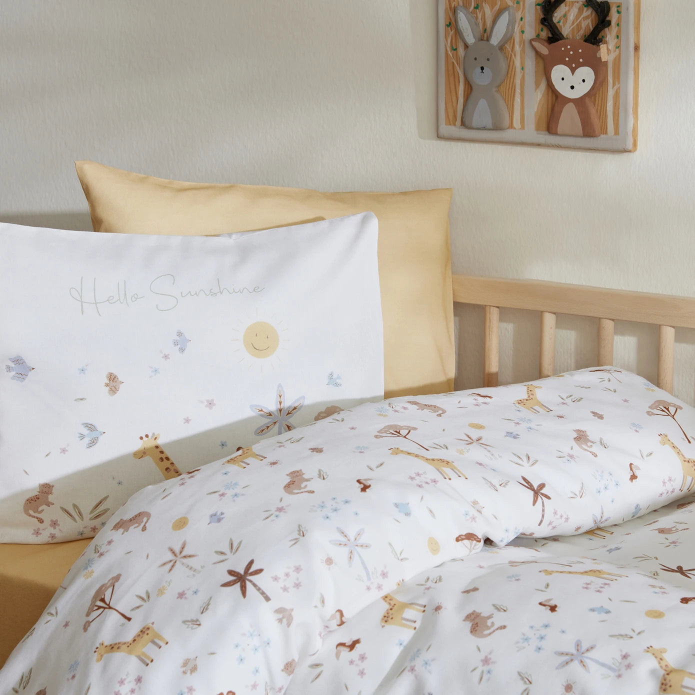 Karaca Home Baby Sunshine Duvet Cover Set 200.22.11.0215 -  Bedding - ebarza Furniture UAE | Shop Modern Furniture in Abu Dhabi & Dubai - مفروشات ايبازرا في الامارات | تسوق اثاث عصري وديكورات مميزة في دبي وابوظبي
