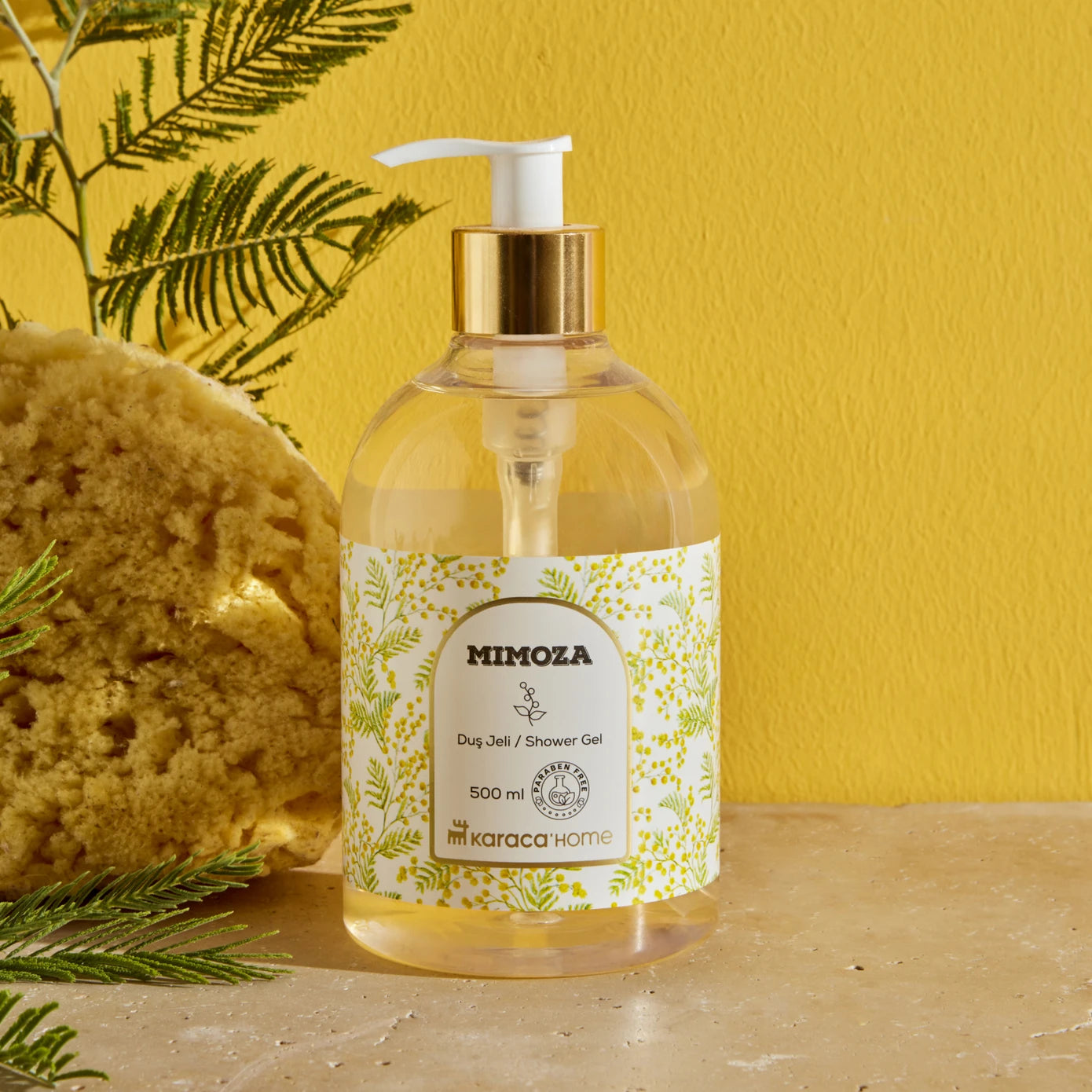 Karaca Home Flower Mimosa Shower Gel 500 ml 300.22.02.0899 -  Shower Gel - ebarza Furniture UAE | Shop Modern Furniture in Abu Dhabi & Dubai - مفروشات ايبازرا في الامارات | تسوق اثاث عصري وديكورات مميزة في دبي وابوظبي