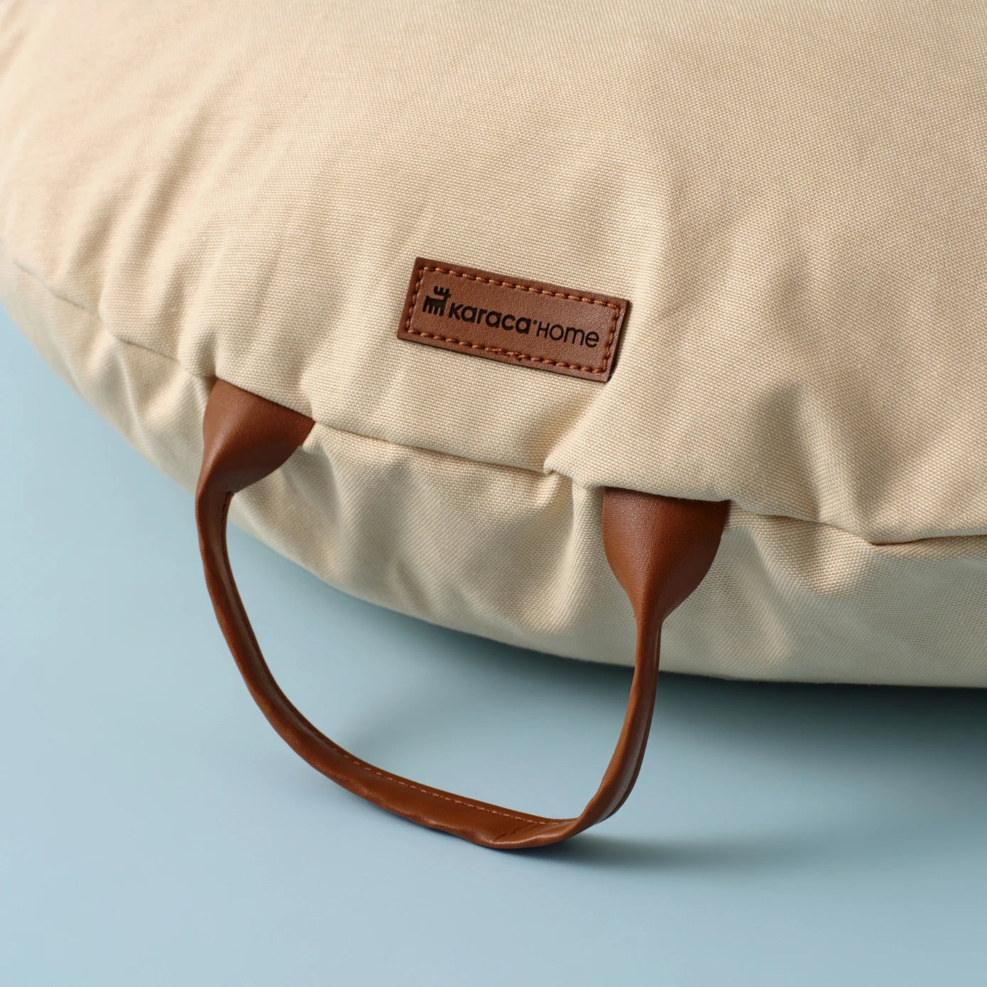 Karaca Home Marley Beige Round Cushion 200.22.11.0136 -  Cushions - ebarza Furniture UAE | Shop Modern Furniture in Abu Dhabi & Dubai - مفروشات ايبازرا في الامارات | تسوق اثاث عصري وديكورات مميزة في دبي وابوظبي