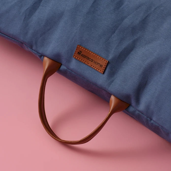 Karaca Home Marley Indigo Square Cushion 200.22.11.0137 -  Cushions - ebarza Furniture UAE | Shop Modern Furniture in Abu Dhabi & Dubai - مفروشات ايبازرا في الامارات | تسوق اثاث عصري وديكورات مميزة في دبي وابوظبي