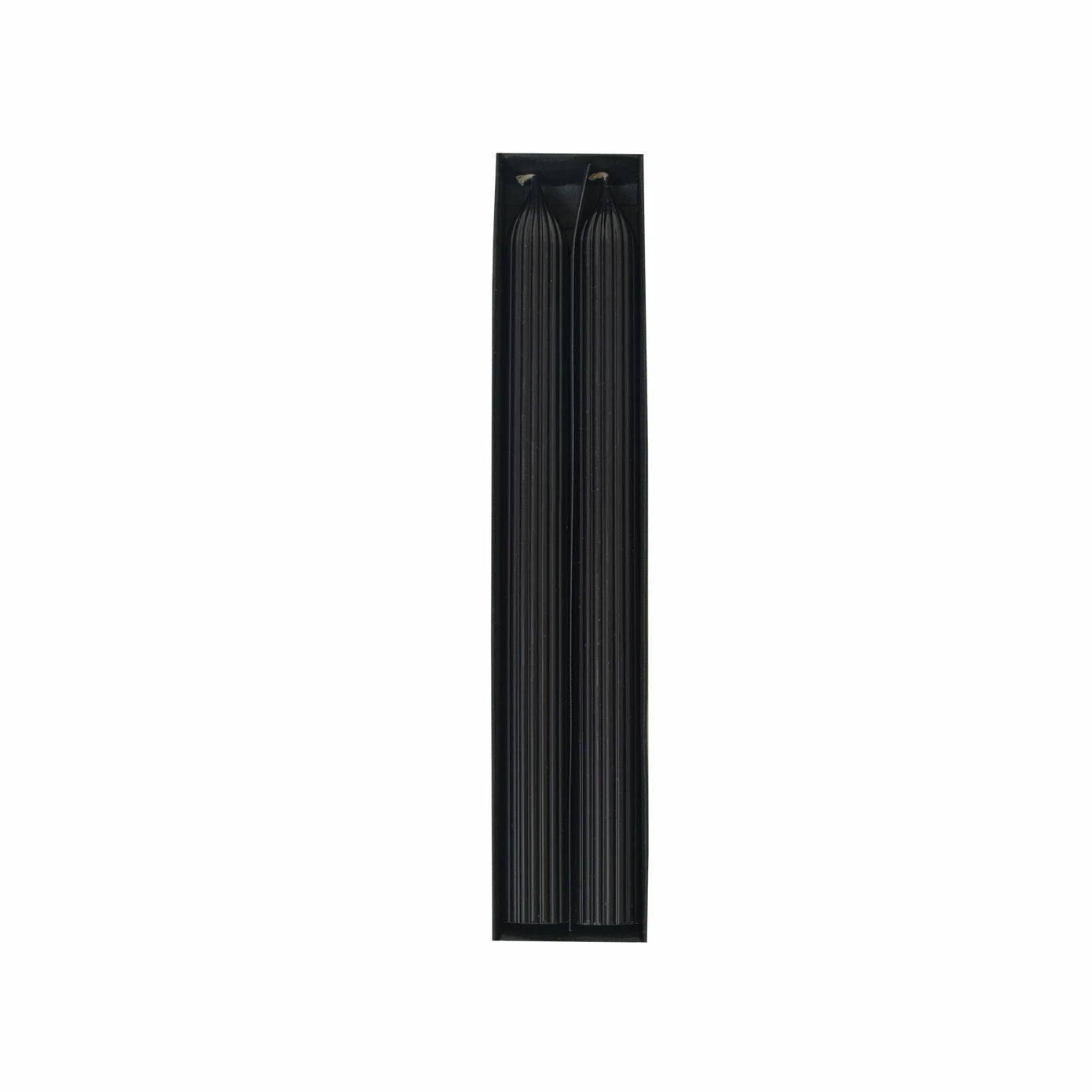 Karaca Home Wave 2-Piece Black Candlestick Candle 300.23.01.0264 -  Candles - ebarza Furniture UAE | Shop Modern Furniture in Abu Dhabi & Dubai - مفروشات ايبازرا في الامارات | تسوق اثاث عصري وديكورات مميزة في دبي وابوظبي