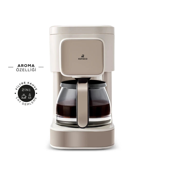 Karaca Just Coffee Aroma 2 In 1 Filter Coffee and Tea Brewing Machine Latte 153.03.06.8339 -  Kitchen Appliances - ebarza Furniture UAE | Shop Modern Furniture in Abu Dhabi & Dubai - مفروشات ايبازرا في الامارات | تسوق اثاث عصري وديكورات مميزة في دبي وابوظبي