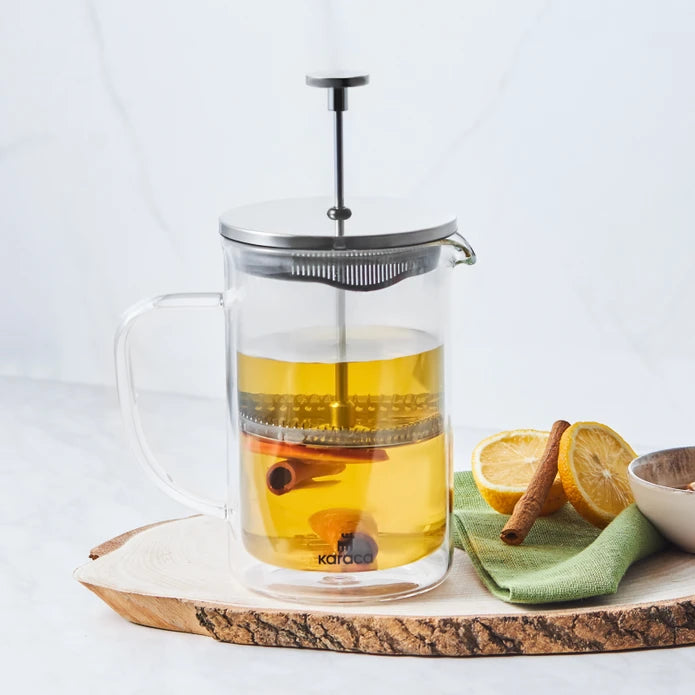 Karaca Pia Metallic French Press 800 ml 153.03.08.2402 -  Kitchen Appliances - ebarza Furniture UAE | Shop Modern Furniture in Abu Dhabi & Dubai - مفروشات ايبازرا في الامارات | تسوق اثاث عصري وديكورات مميزة في دبي وابوظبي