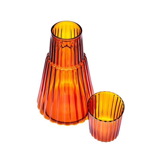 Karaca Pier Jug Amber 153.09.01.3182 -  Drinkware - ebarza Furniture UAE | Shop Modern Furniture in Abu Dhabi & Dubai - مفروشات ايبازرا في الامارات | تسوق اثاث عصري وديكورات مميزة في دبي وابوظبي