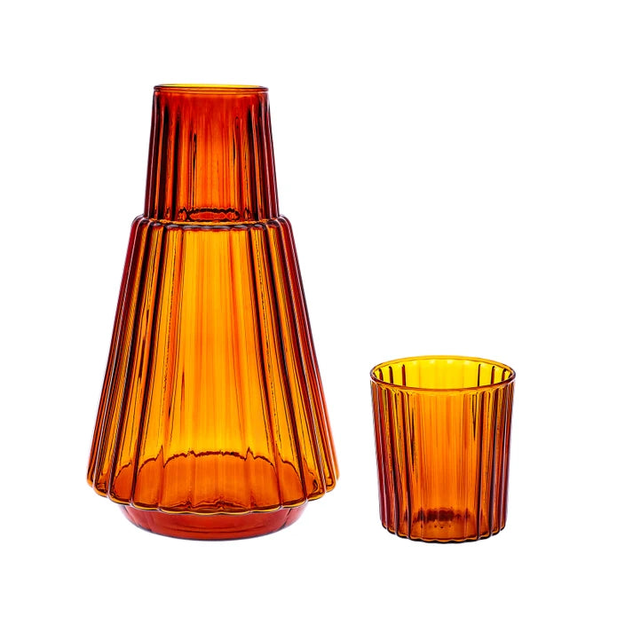 Karaca Pier Jug Amber 153.09.01.3182 -  Drinkware - ebarza Furniture UAE | Shop Modern Furniture in Abu Dhabi & Dubai - مفروشات ايبازرا في الامارات | تسوق اثاث عصري وديكورات مميزة في دبي وابوظبي