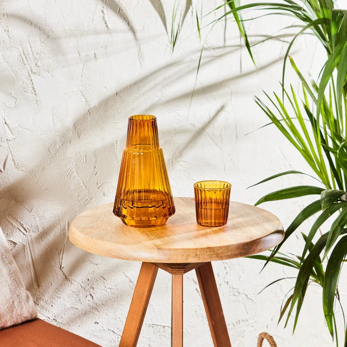Karaca Pier Jug Amber 153.09.01.3182 -  Drinkware - ebarza Furniture UAE | Shop Modern Furniture in Abu Dhabi & Dubai - مفروشات ايبازرا في الامارات | تسوق اثاث عصري وديكورات مميزة في دبي وابوظبي