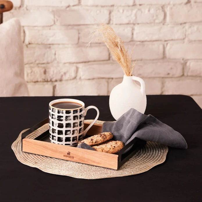 Karaca Square Mug 360 Ml Black 153.09.01.2792 -  Mugs - ebarza Furniture UAE | Shop Modern Furniture in Abu Dhabi & Dubai - مفروشات ايبازرا في الامارات | تسوق اثاث عصري وديكورات مميزة في دبي وابوظبي