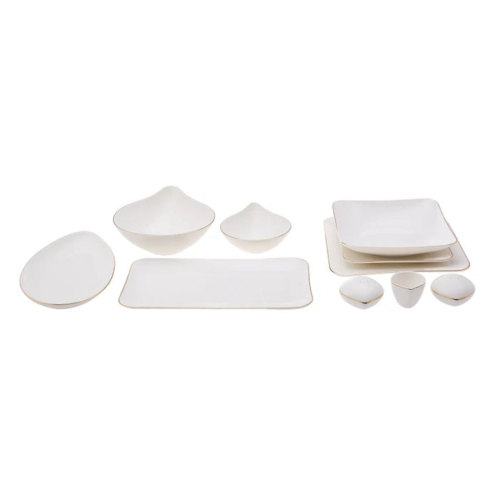 Karaca Streamline Elinor 30 Piece Gold Dinner Set for 6 People 153.03.06.7586 -  Dinnerware Sets - ebarza Furniture UAE | Shop Modern Furniture in Abu Dhabi & Dubai - مفروشات ايبازرا في الامارات | تسوق اثاث عصري وديكورات مميزة في دبي وابوظبي