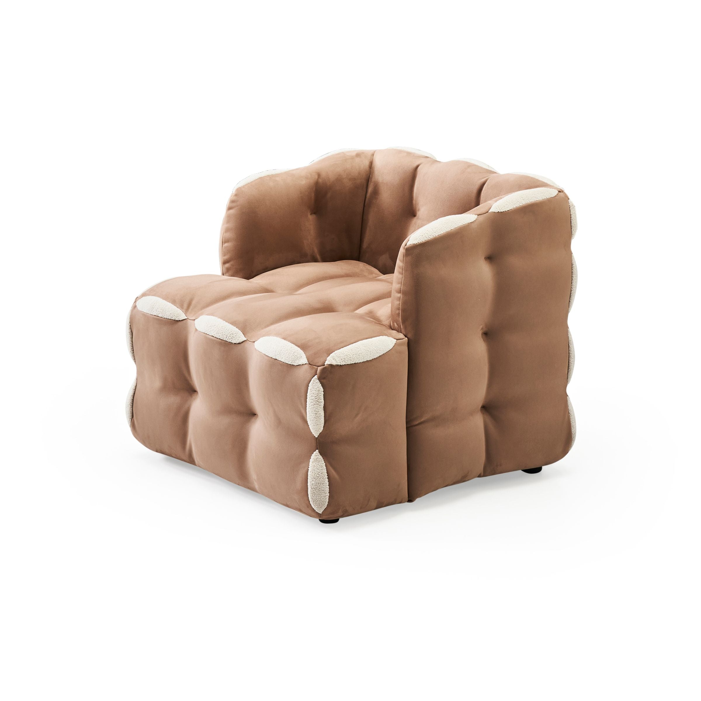 Aurora Steel Frame Armchair LC068 -  Armchairs - ebarza Furniture UAE | Shop Modern Furniture in Abu Dhabi & Dubai - مفروشات ايبازرا في الامارات | تسوق اثاث عصري وديكورات مميزة في دبي وابوظبي