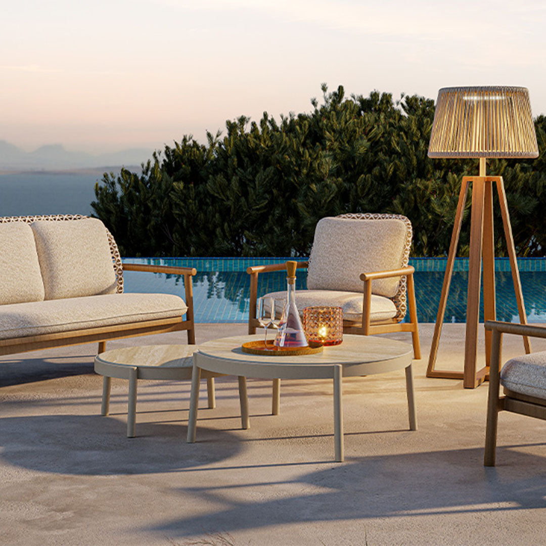LILLE COFFEE TABLE WITH CERAMIC TOP (S) - AT2030N63CER(S) -  Outdoor Tables - ebarza Furniture UAE | Shop Modern Furniture in Abu Dhabi & Dubai - مفروشات ايبازرا في الامارات | تسوق اثاث عصري وديكورات مميزة في دبي وابوظبي