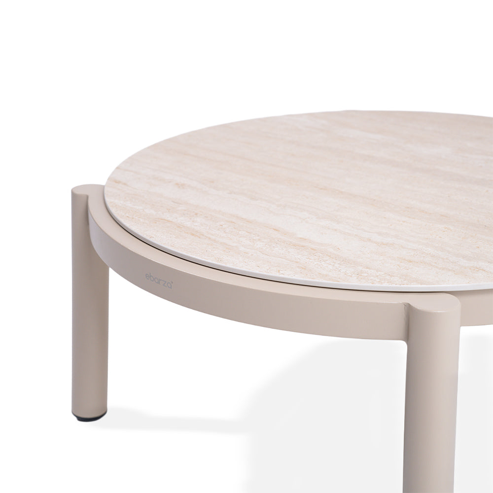 LILLE COFFEE TABLE WITH CERAMIC TOP (S) - AT2030N63CER(S) -  Outdoor Tables - ebarza Furniture UAE | Shop Modern Furniture in Abu Dhabi & Dubai - مفروشات ايبازرا في الامارات | تسوق اثاث عصري وديكورات مميزة في دبي وابوظبي